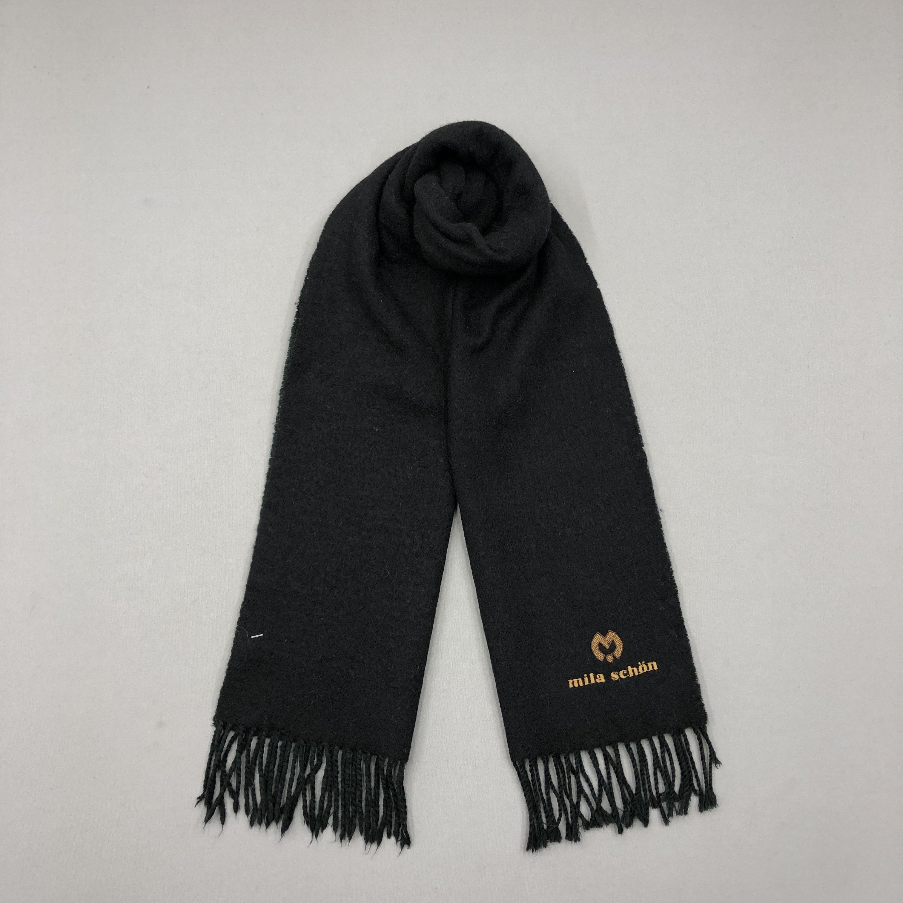 Mila Schon Vintage 5351 Homme Scarf Muffler Wool Winter Scarves Size ONE SIZE - 1 Thumbnail
