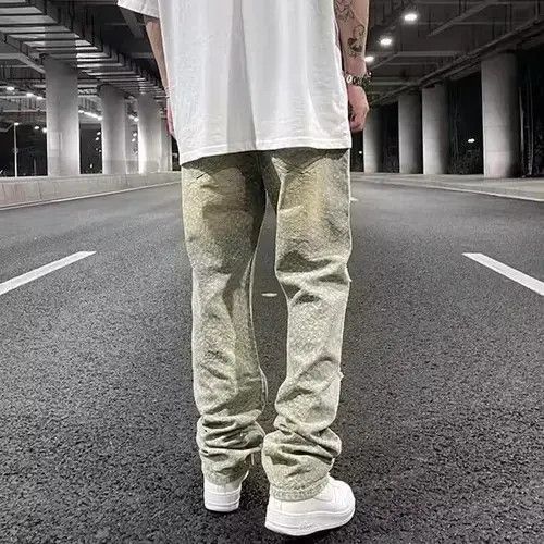Japanese Brand × Jean Leopard Ripped frayed hole blue washed jeans Size US 34 / EU 50 - 3 Thumbnail