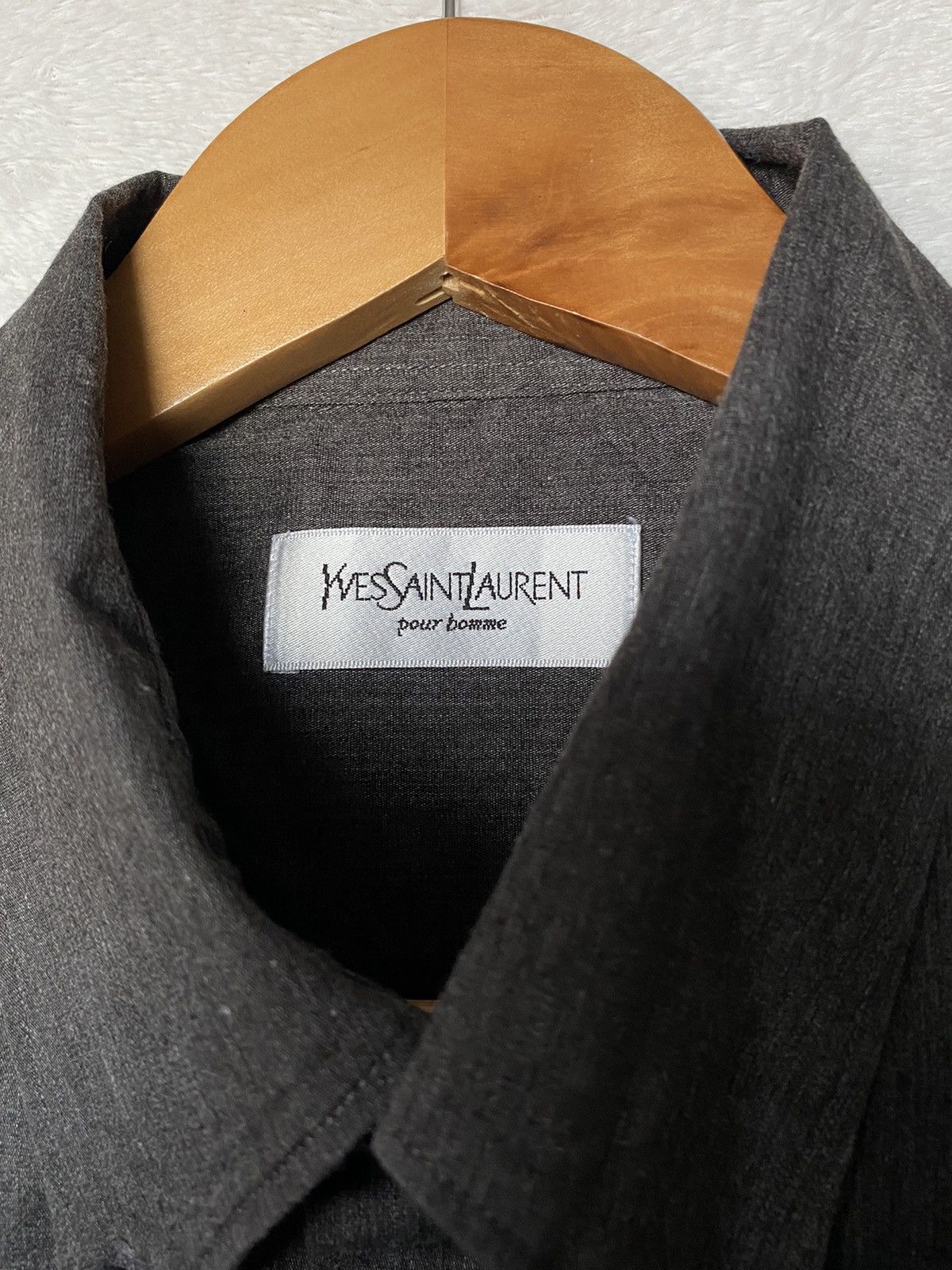 Yves Saint Laurent Vintage YvesSaintLaurent YSL Shirt Button Up Grey Size US L / EU 52-54 / 3 - 5 Thumbnail