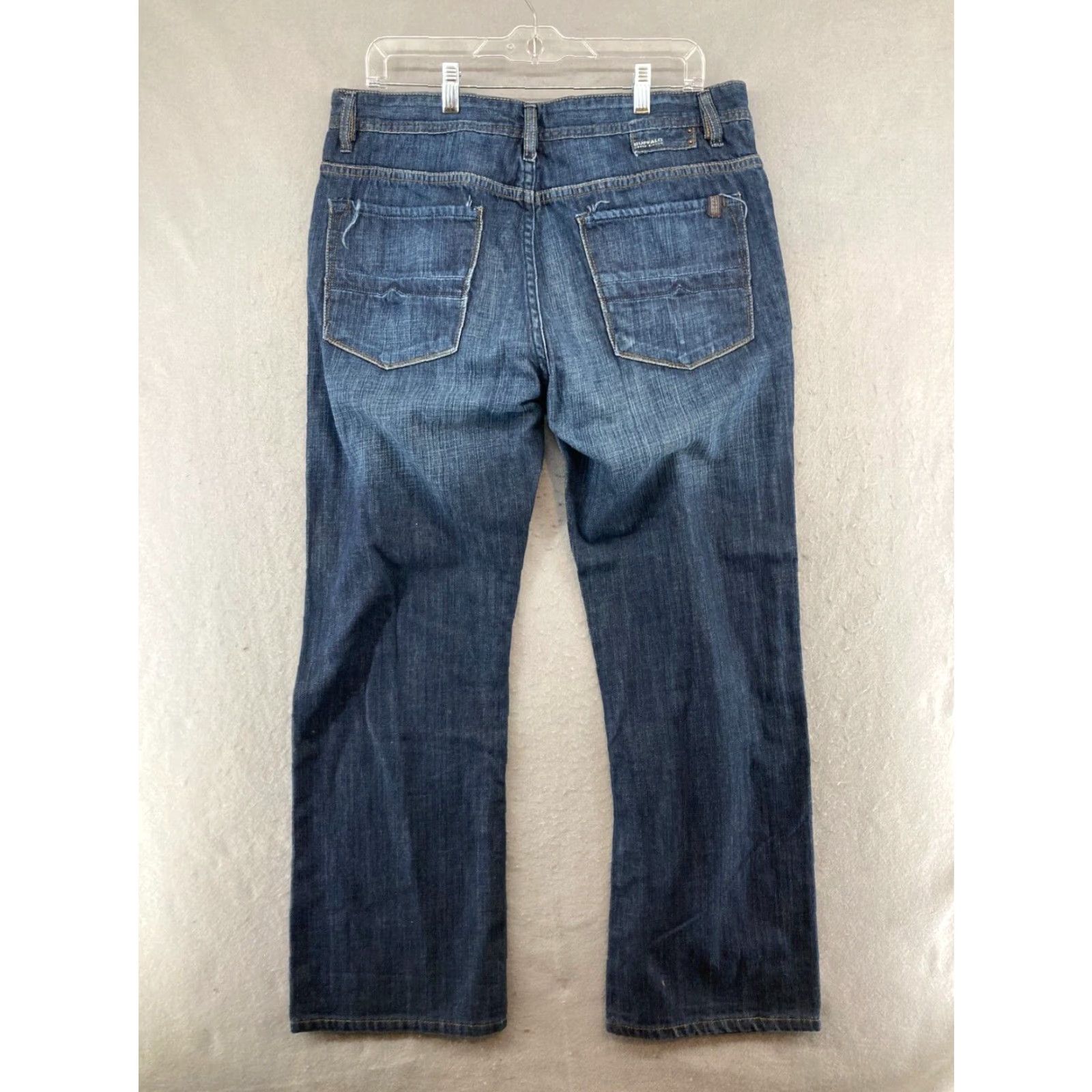 Vintage BUFFALO JEANS Relaxed FIT Jeans Dark Wash 34x30 Men Blue Denim 90s? 2000s STYLE Buffalo Driven-X Mens Inseam 30in Size 34 Size US 34 / EU 50 - 6 Thumbnail