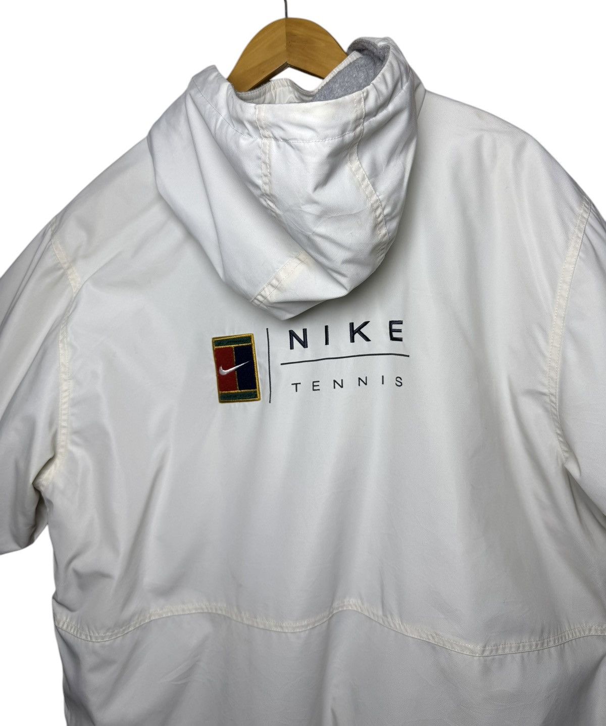 Nike × Vintage Vintage Nike Tennis Court Swoosh Parka Jacket Size L / US 10 / IT 46 - 6 Thumbnail