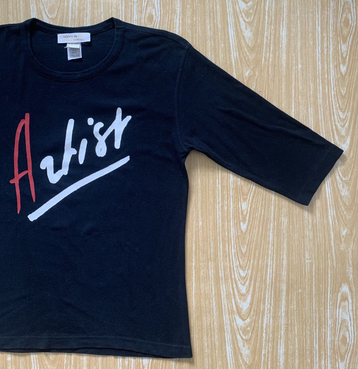 Designer × Sonia Rykiel Sonia Rykiel Artist Modern Vintage 3 Quarter T Shirt Size M / US 6-8 / IT 42-44 - 6 Thumbnail