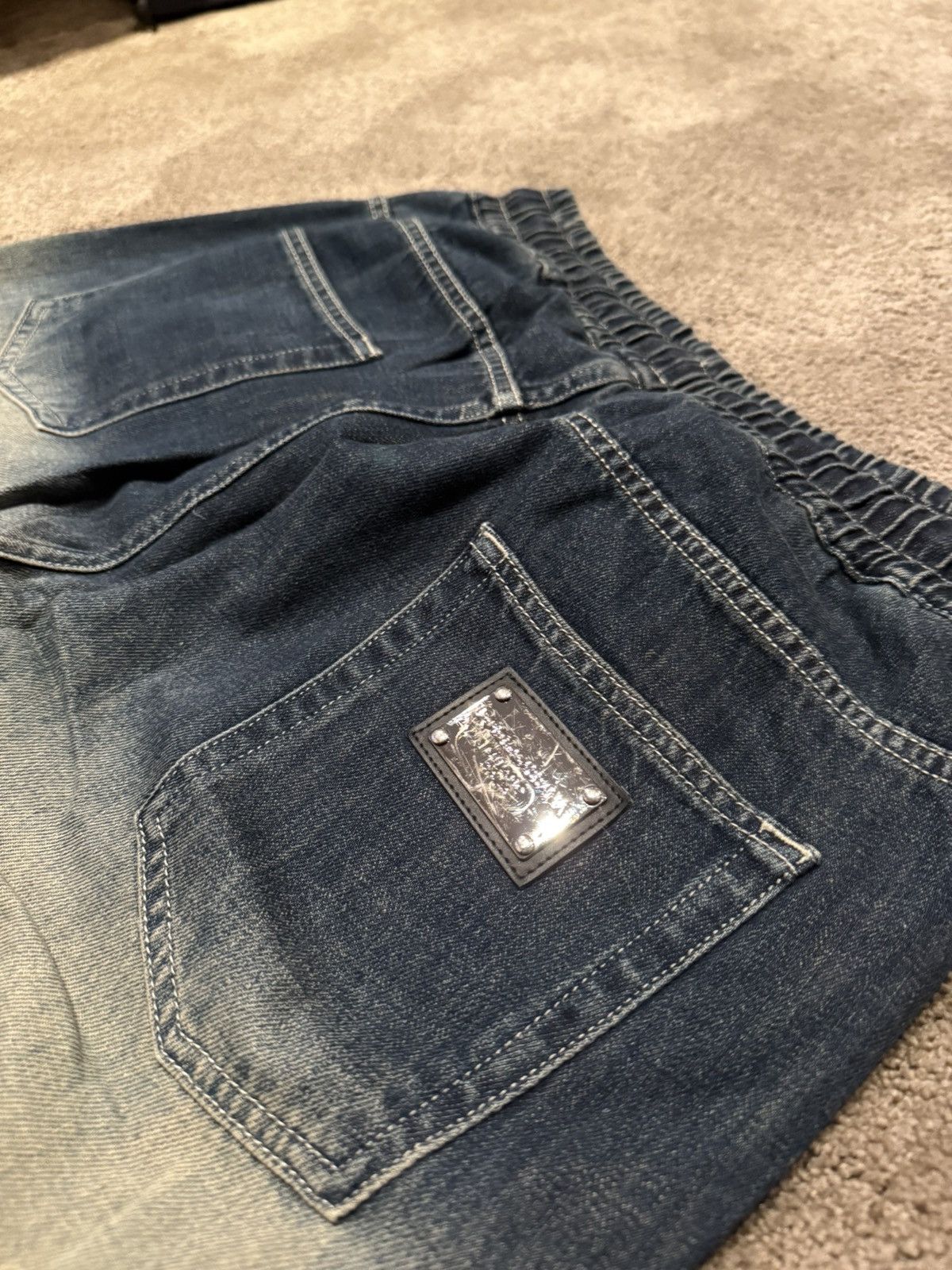 Dolce & Gabbana Dolce & Gabanna Degrade Ombre Denim Cargo Jeans Size US 31 - 3 Thumbnail