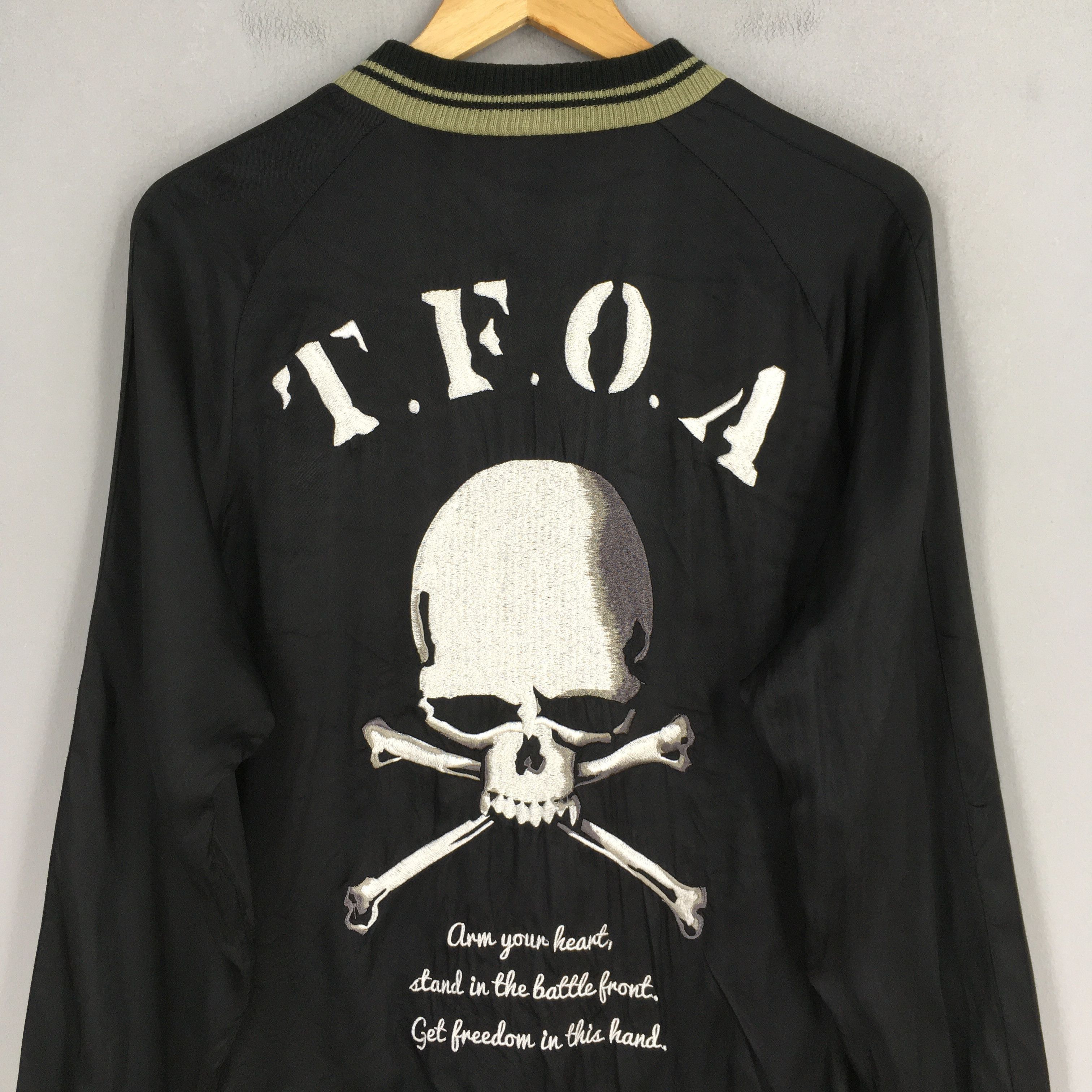 Hiroshi Fujiwara Hiroshi Takahashi Japanese Manga Artist Sukajan Jacket M Size US M / EU 48-50 / 2 - 2 Thumbnail