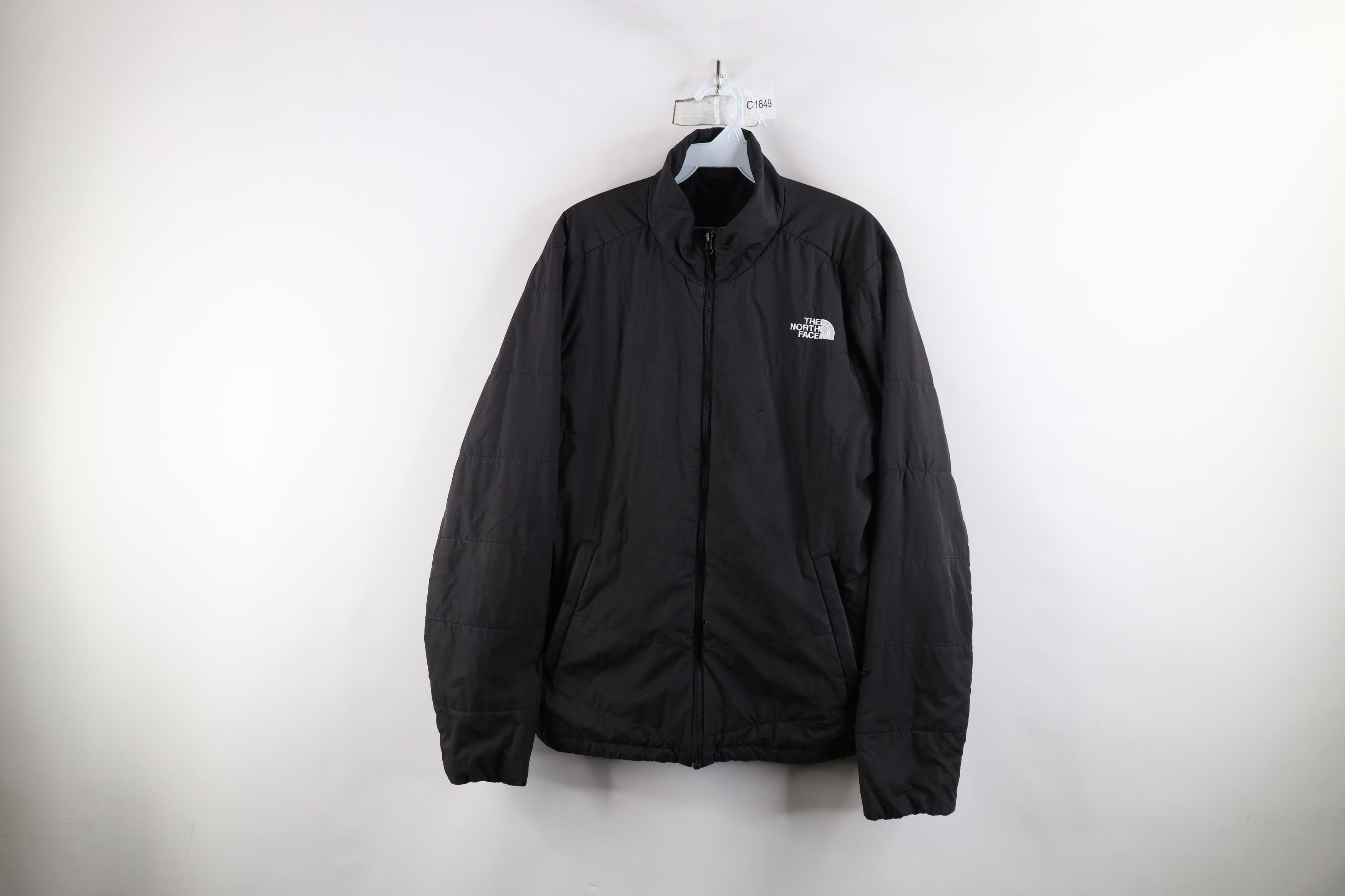 The North Face × Vintage The North Face Spell Out Micro Puffer Full Zip Jacket Size US M / EU 48-50 / 2 - 1 Thumbnail