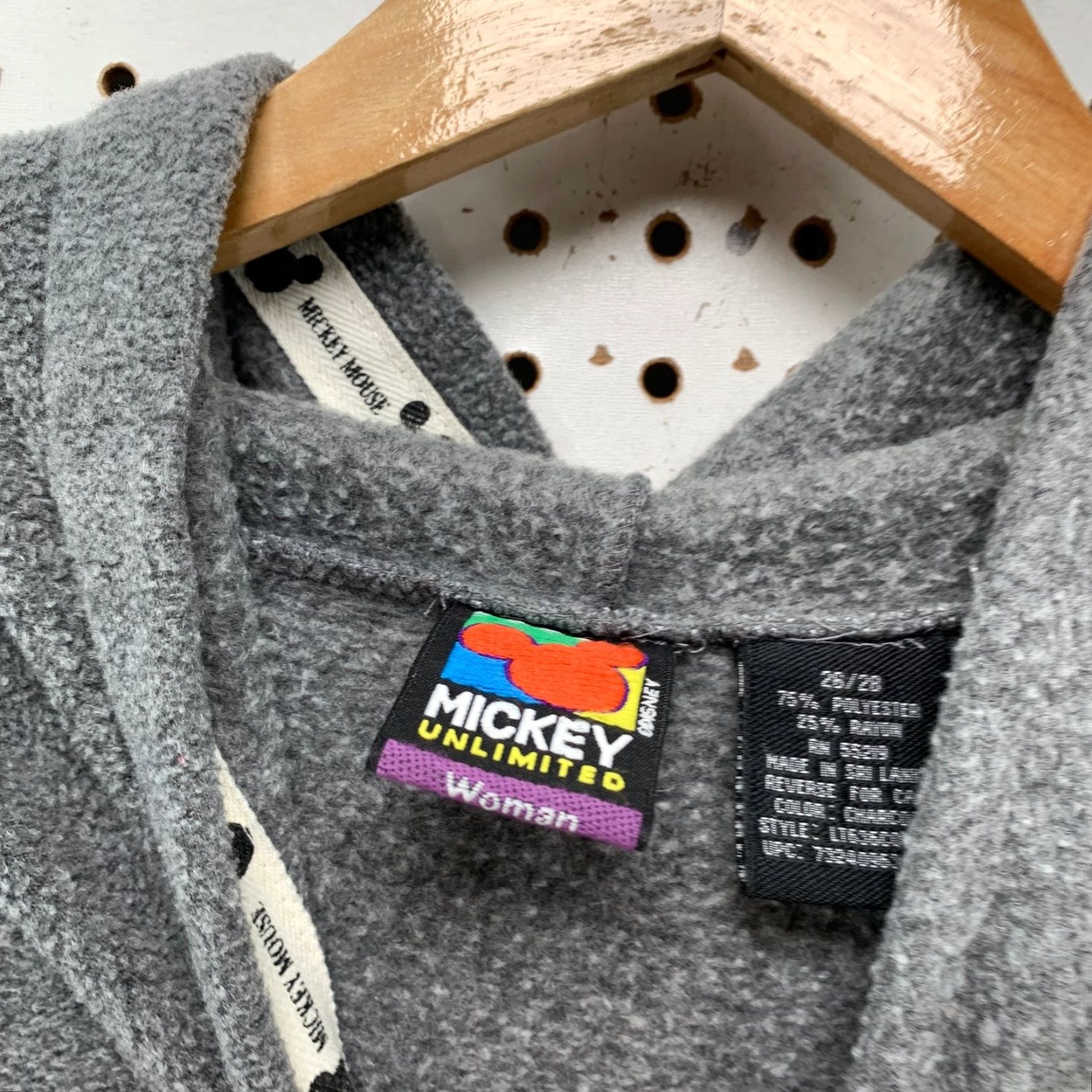 Mickey Unlimited Vintage Mickey Unlimited Hoodie Sweatshirt Womens 4XL 26/28 Fleece Embroidered Beige Size XXL / US 16-18 / IT 52-54 - 7 Thumbnail