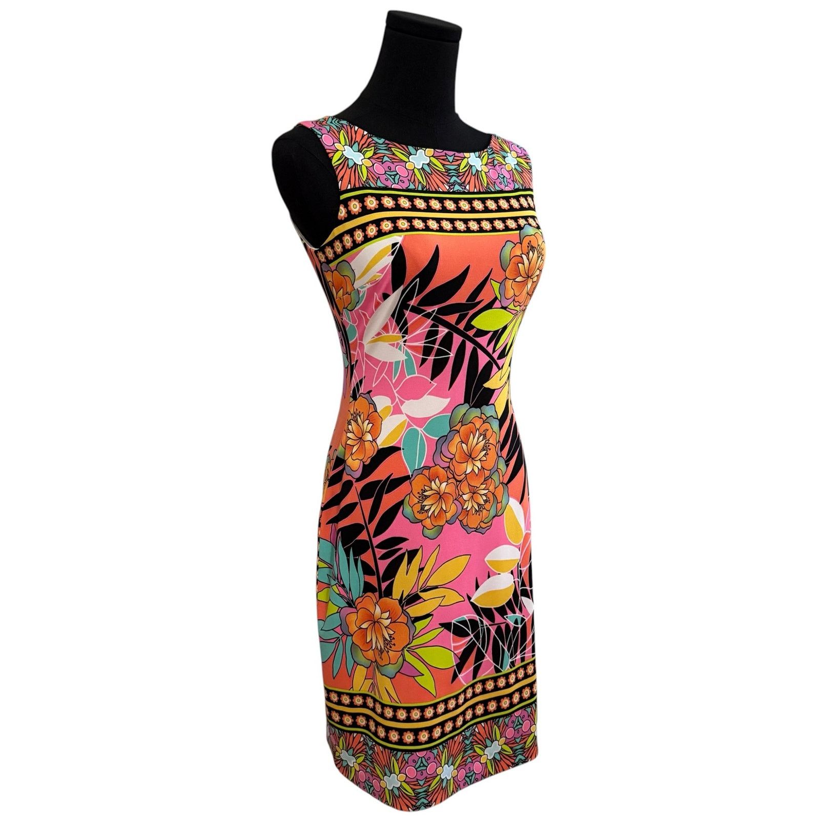 Other Cache Sleeveless Mini Dress Sheath Floral Pattern Y2K Size 2 Size XS / US 0-2 / IT 36-38 - 7 Thumbnail