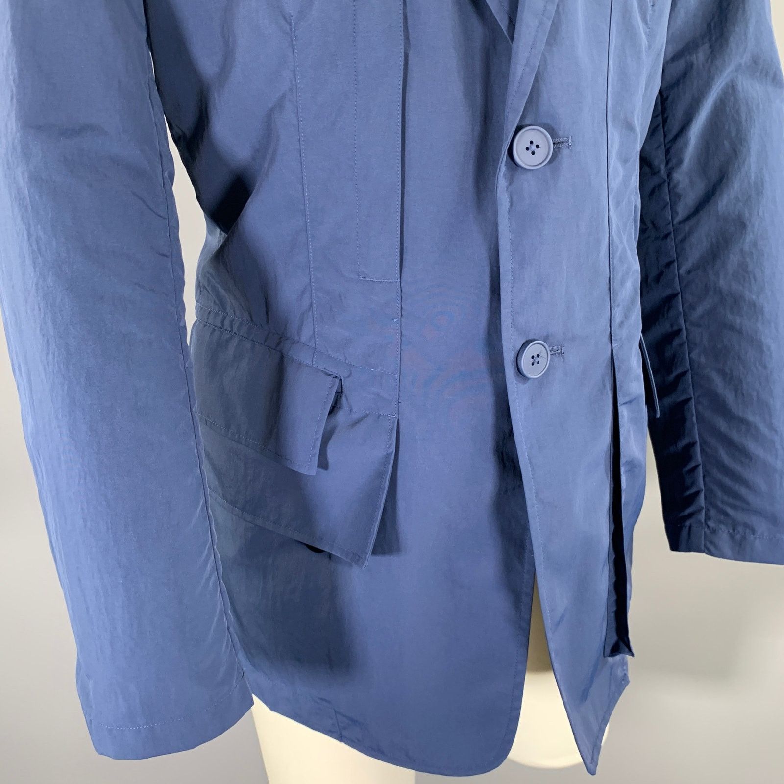 Y-3 Y-3 Size M Navy Polyamide Notch Lapel Sport Coat Size 46R - 2 Thumbnail
