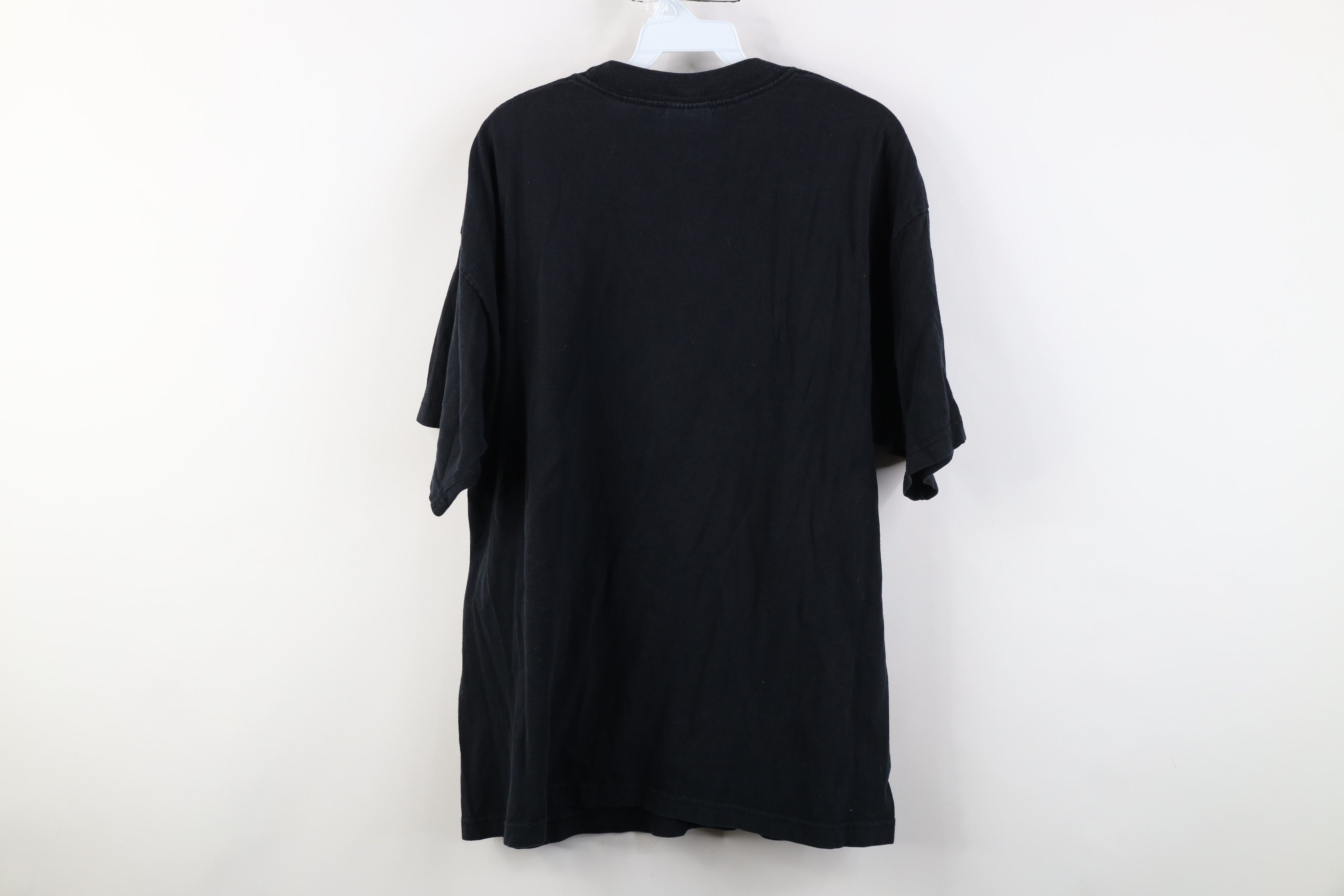 Vintage Vintage 90s Y2K American Flames Skull Motorcycle T-Shirt Size US XL / EU 56 / 4 - 12 Thumbnail