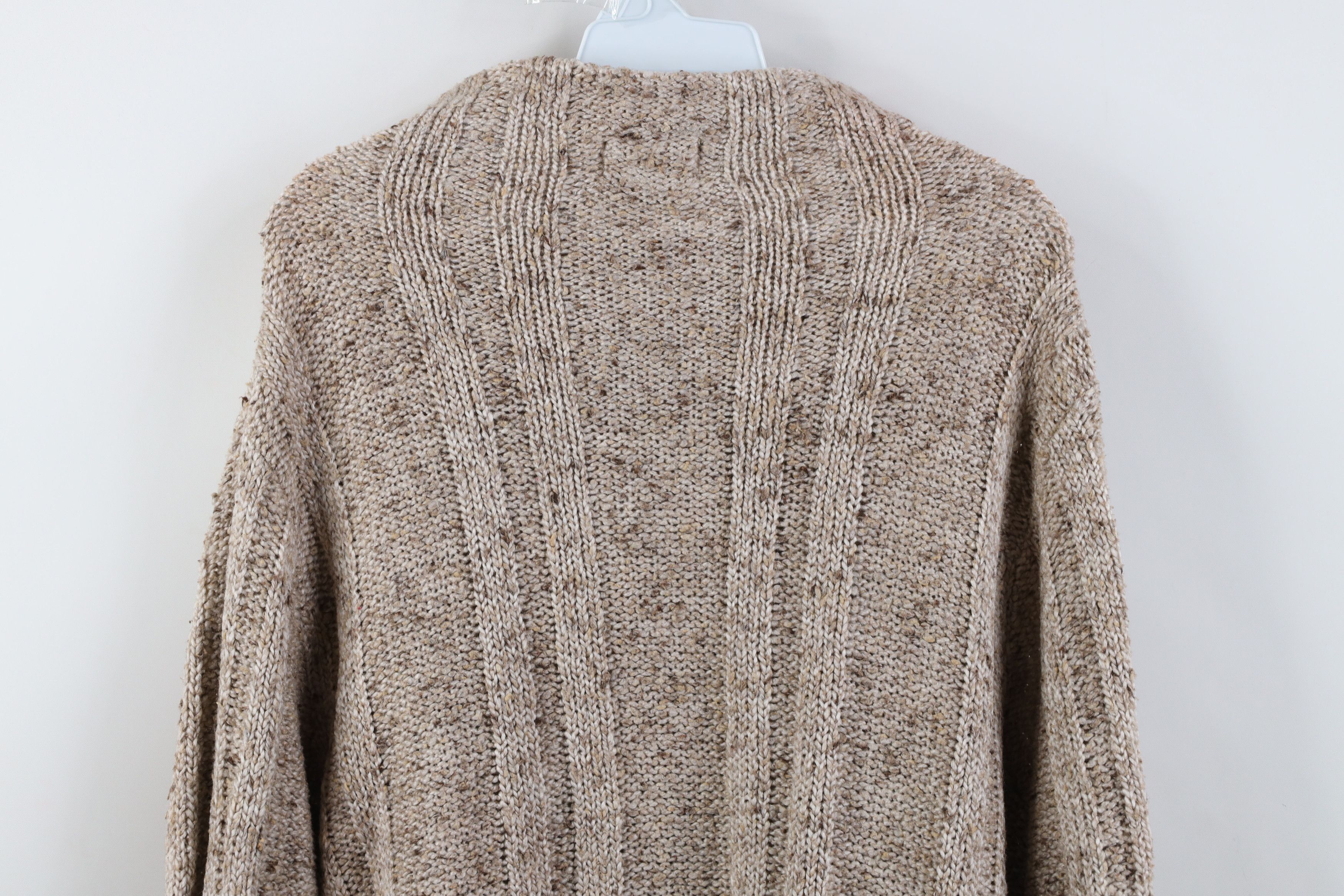 Vintage Vintage 90s Earth Tone Fleck Ribbed Mock Neck Sweater USA Size XL / US 12-14 / IT 48-50 - 9 Thumbnail