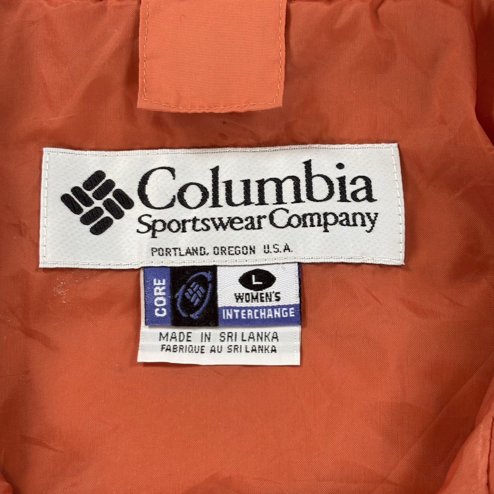 Columbia Columbia Women's Interchange Core Jacket Orange Large Nylon Size L / US 10 / IT 46 - 3 Thumbnail
