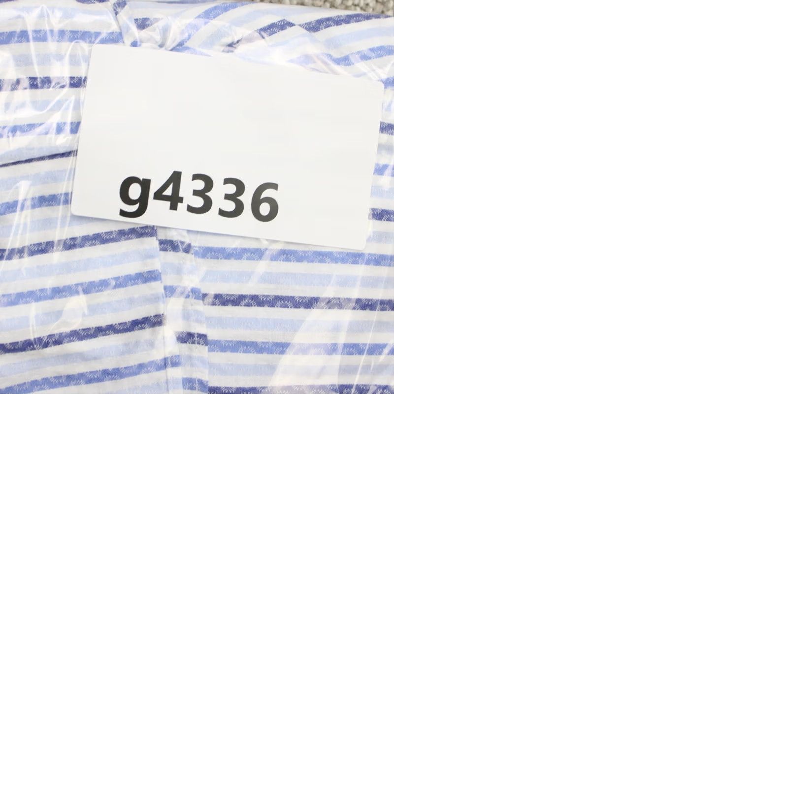 BUGATCHI Bugatchi Uomo Shirt Men Large Blue Striped Cotton Long Sleeve Button-Up Classic Fit Size US L / EU 52-54 / 3 - 9 Thumbnail