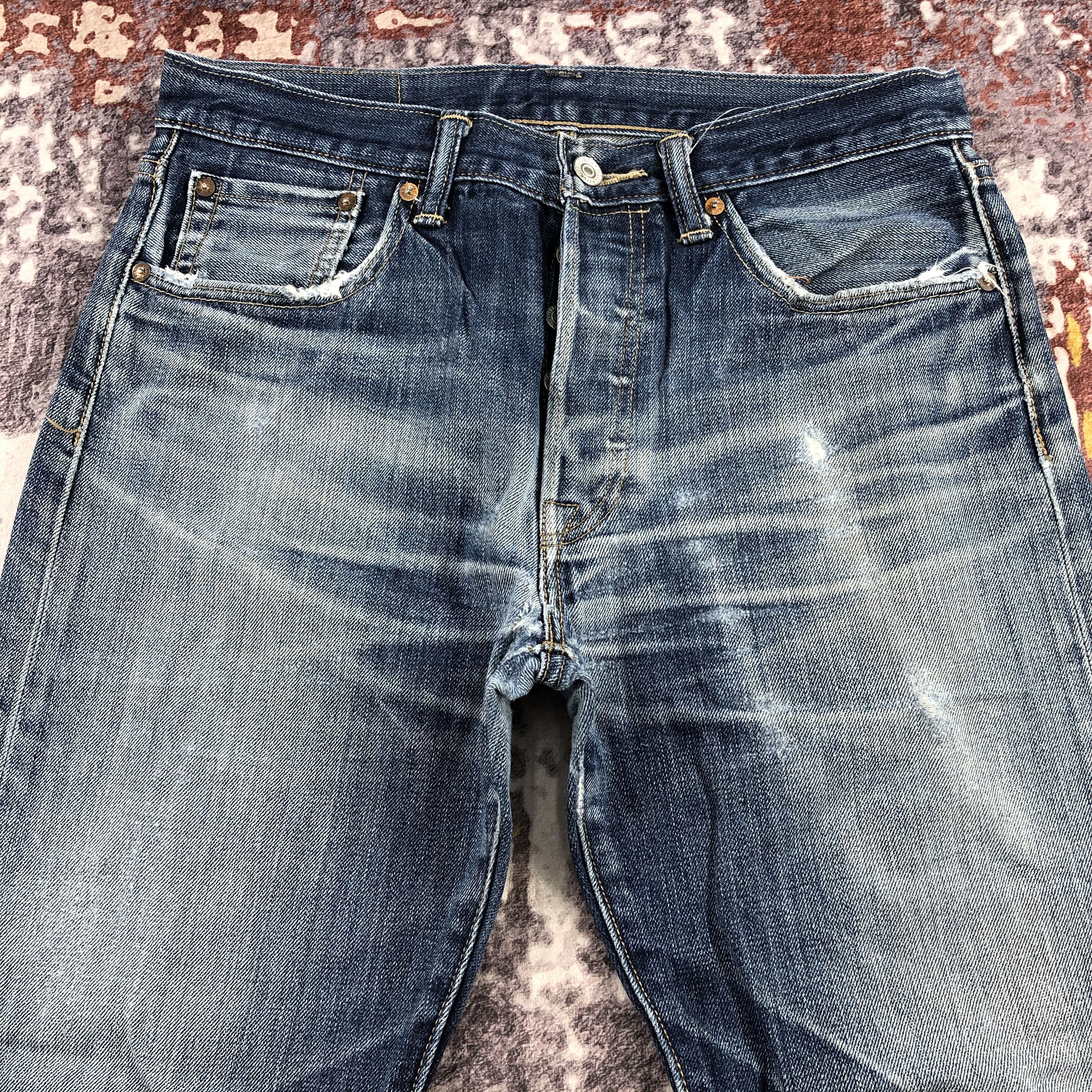 Levi's Vintage Blue Wash Levis 501 Jeans-JM2256 Size US 32 / EU 48 - 3 Thumbnail