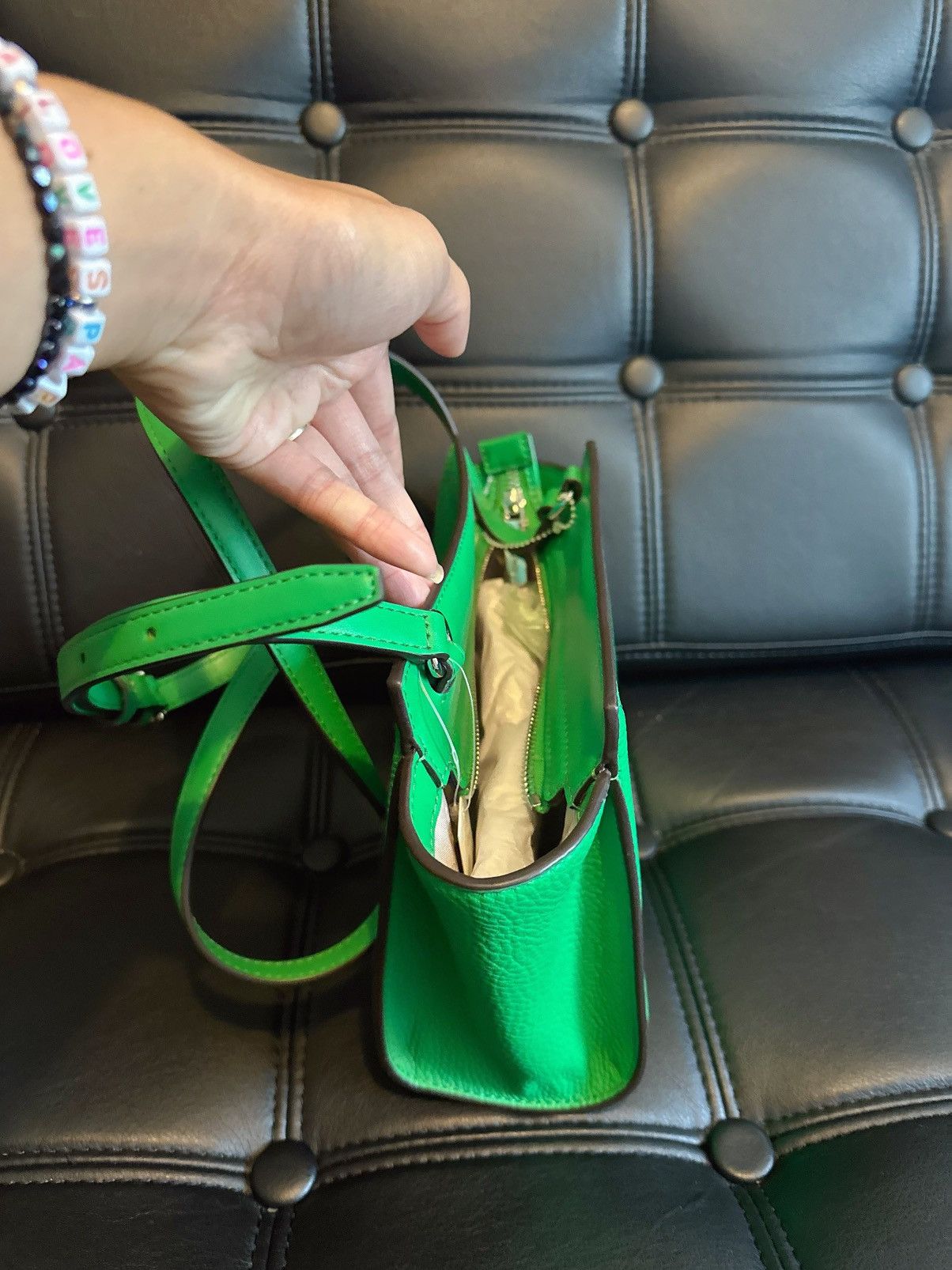 Michael Kors MICHAEL KORS NWT 38S4S7FC5B FREYA Small Leather TZ Size ONE SIZE - 2 Thumbnail