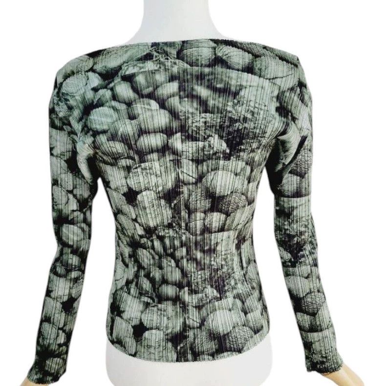 Issey Miyake Issey Miyake Walnut pleated long-sleeved shirt Size L / US 10 / IT 46 - 5 Thumbnail