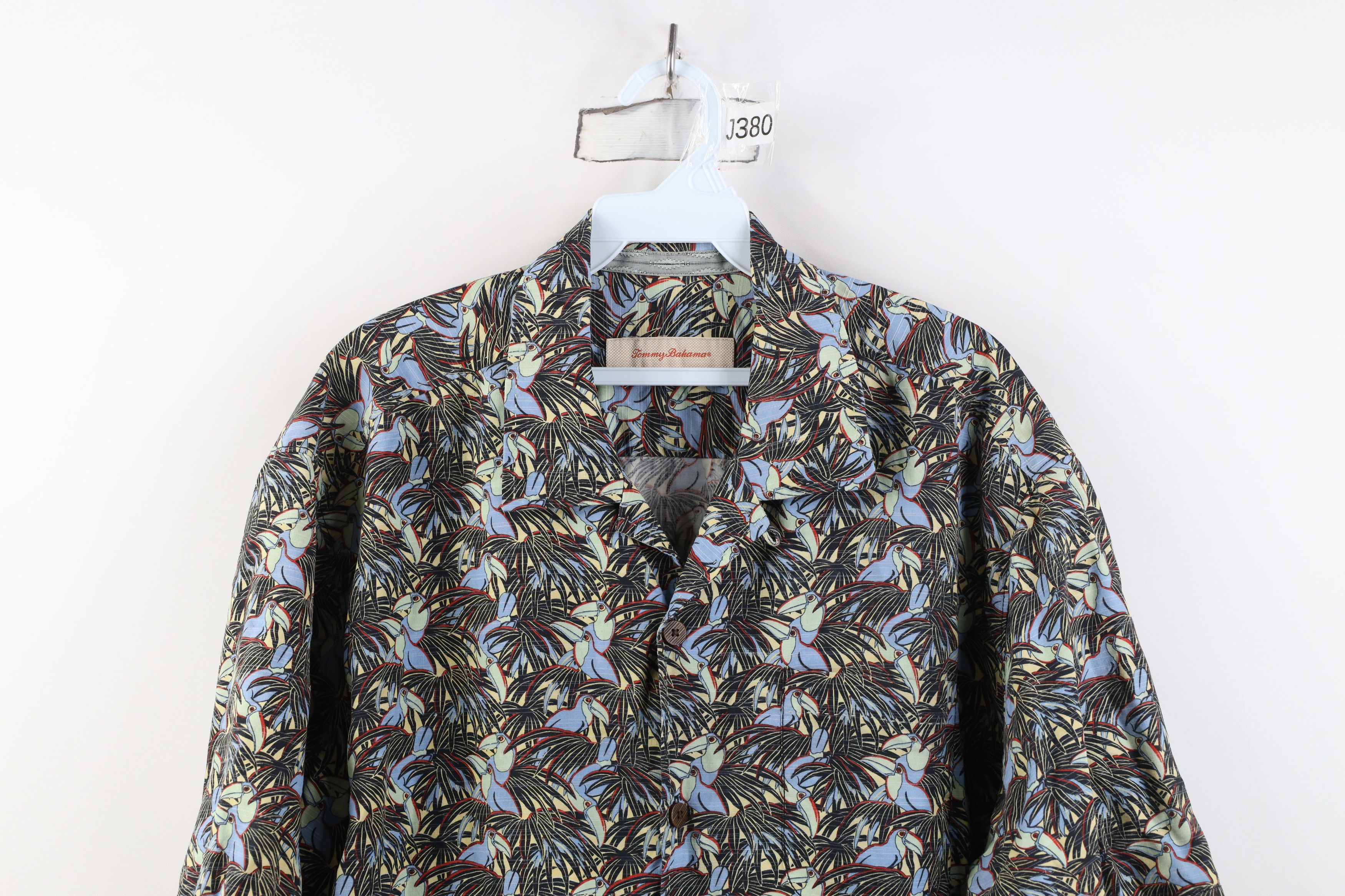 Tommy Bahama Vintage Y2K Tommy Bahama Bird Luau Hawaiian Button Shirt Size US L / EU 52-54 / 3 - 2 Thumbnail