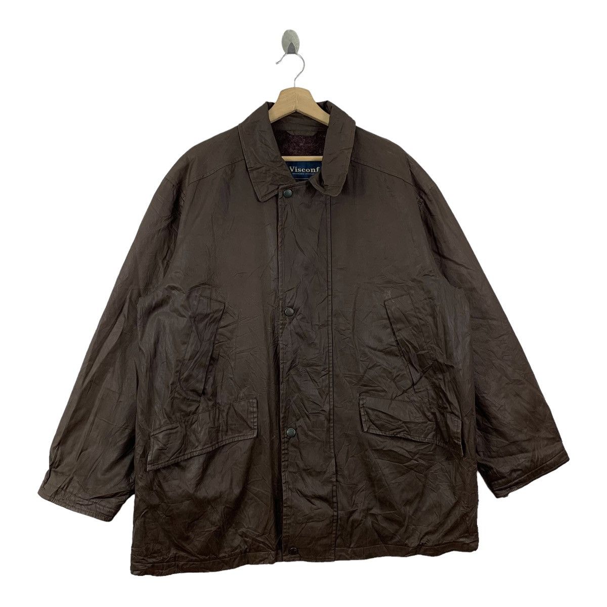 Vintage Vintage VISCONF Italian Fashion Designer Casual Wax Jacket Size US XL / EU 56 / 4 - 7 Thumbnail