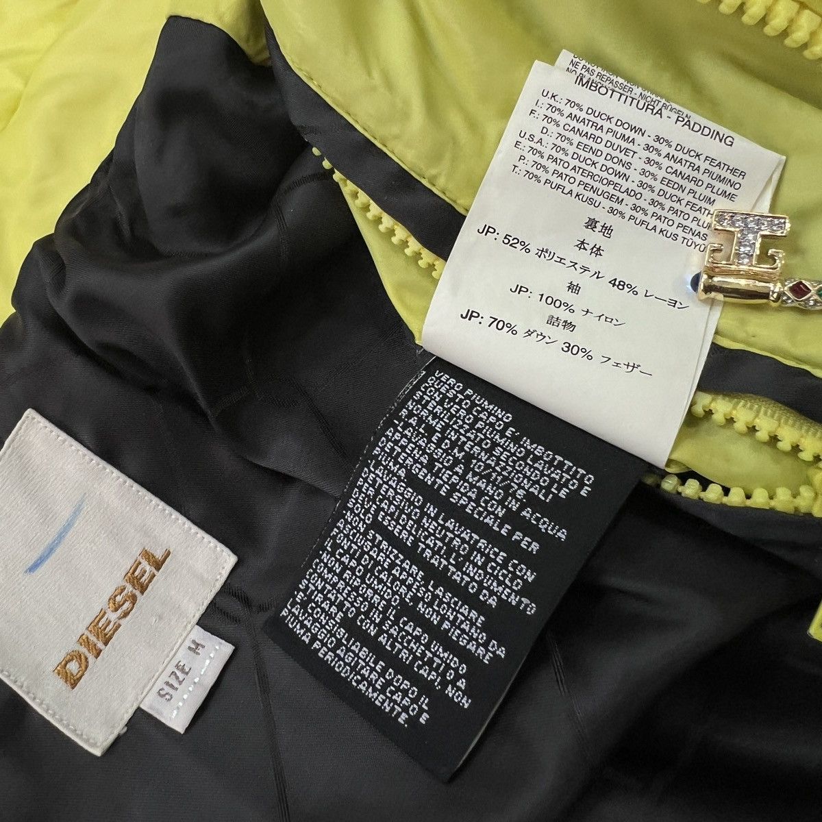 Diesel Y2K DIESEL DOWN PUFFER JACKET Size US M / EU 48-50 / 2 - 17 Thumbnail