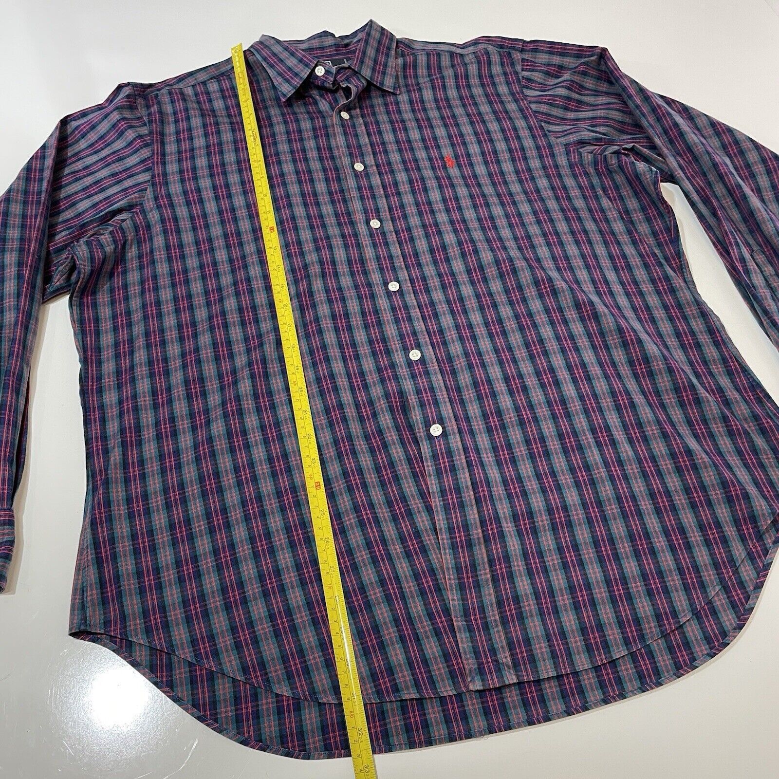 Polo Ralph Lauren Polo Ralph Lauren Men’s Button Shirt Blue Check Lowell Lg Size US L / EU 52-54 / 3 - 3 Thumbnail