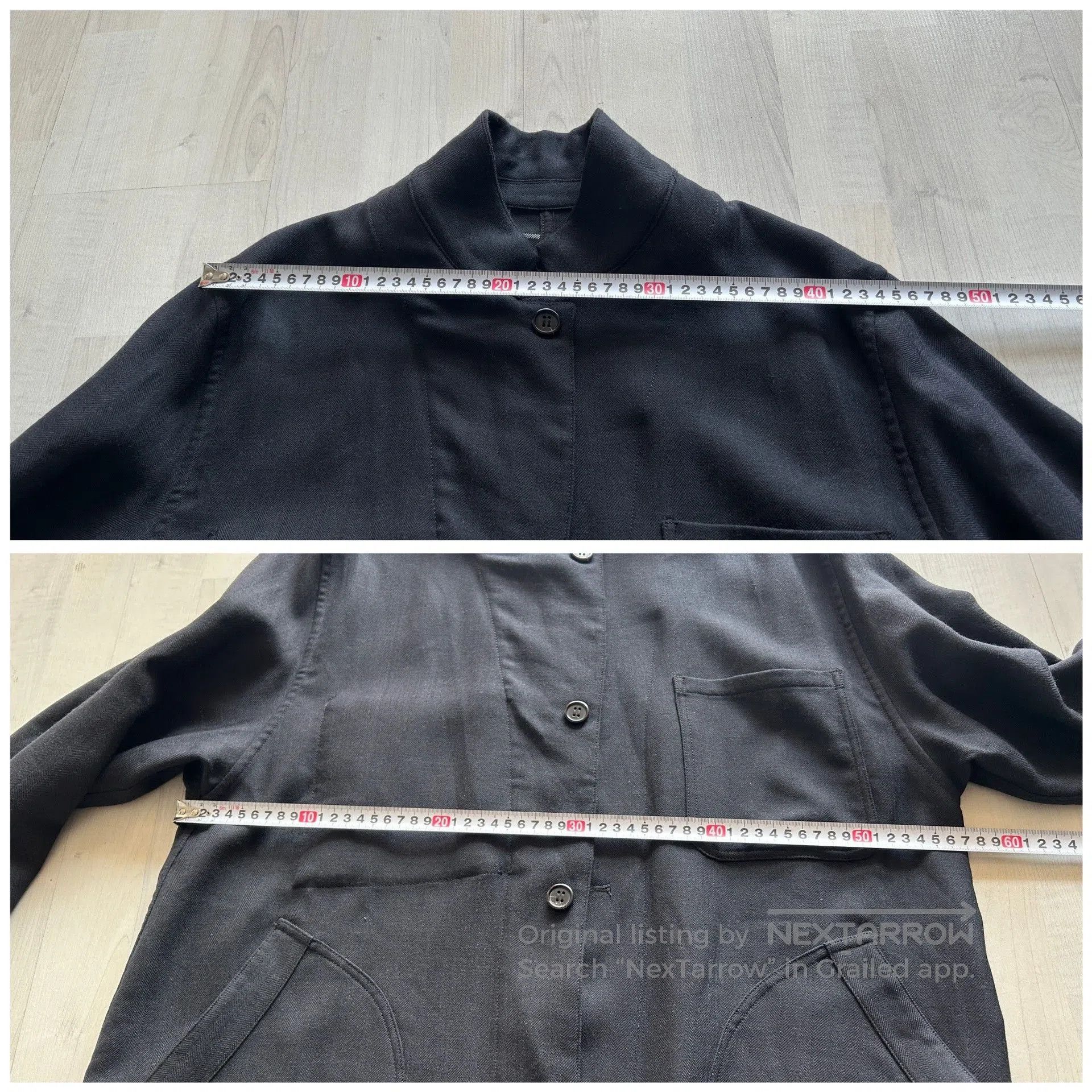Croquis Croquis Stand Collar Wool Coat. Size US L / EU 52-54 / 3 - 9 Thumbnail