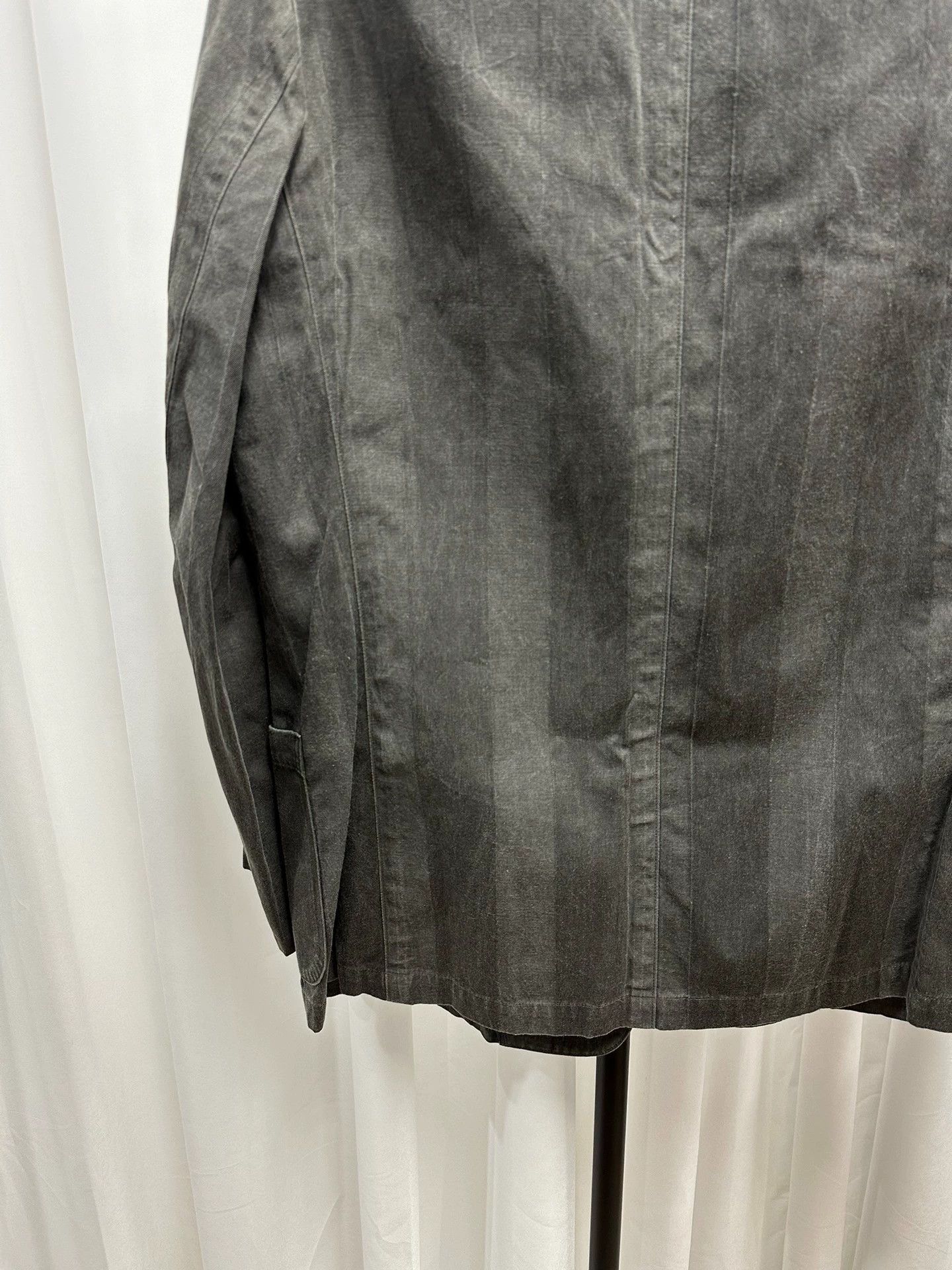 Yohji Yamamoto Yohji Yamamoto y's Red Label Washed Gray Striped Suit 2 Size US M / EU 48-50 / 2 - 6 Thumbnail