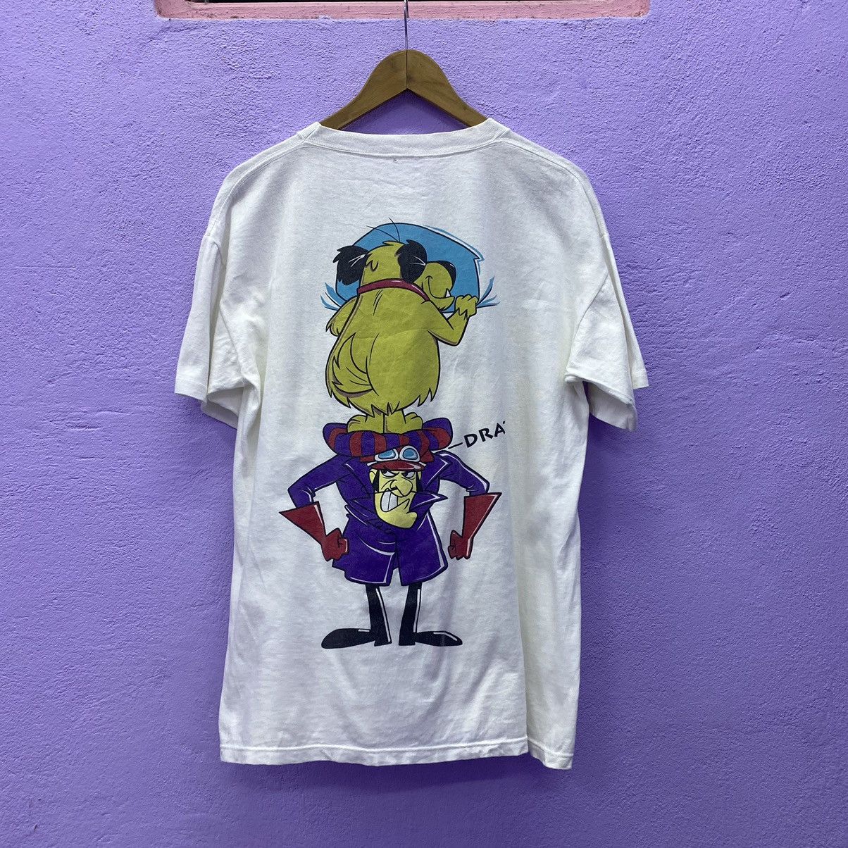 Vintage 1993 Hanna-Barberra Wacky Races Mirror Print Tee