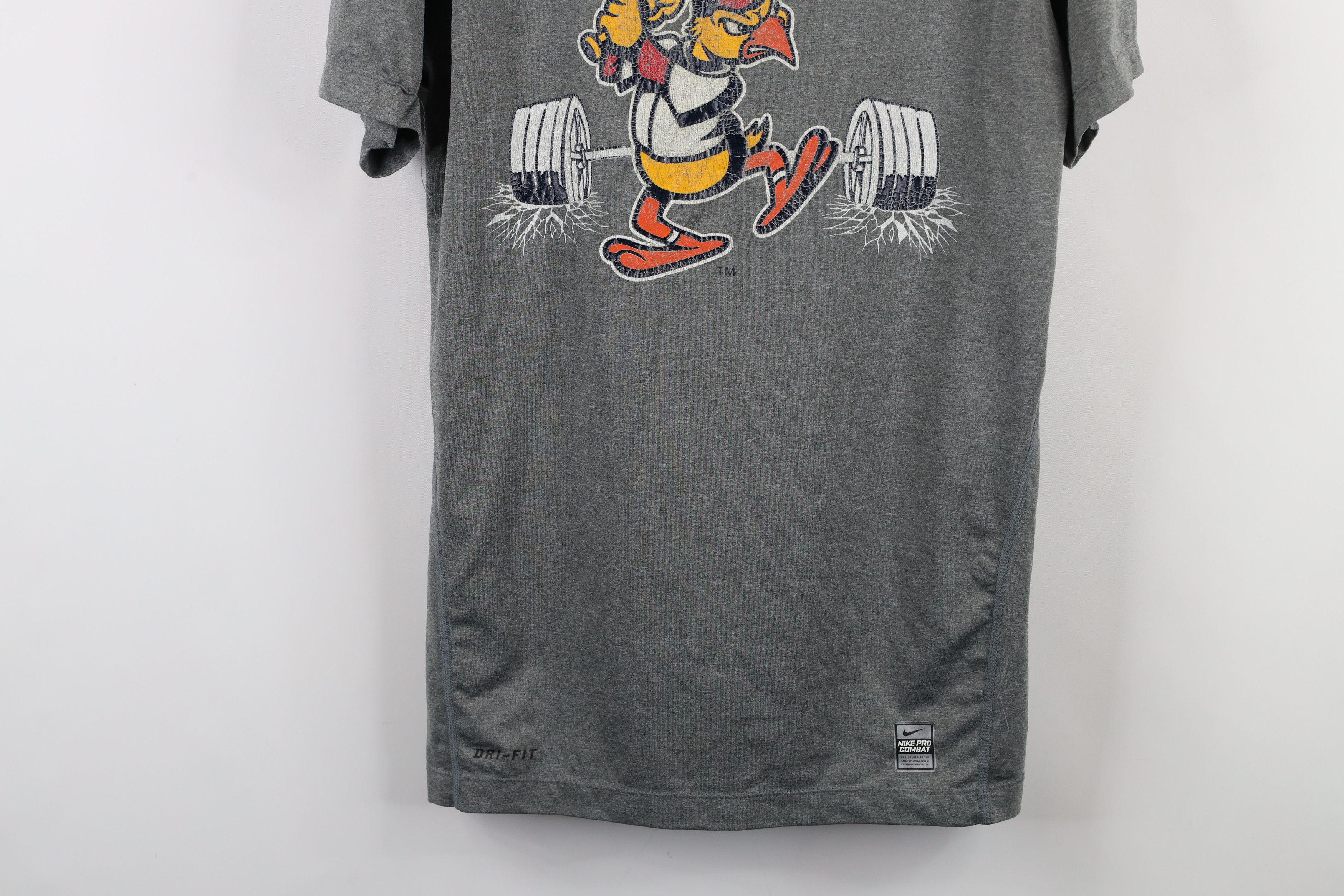 Nike × Vintage Nike Pro Combat Toledo Mud Hens Baseball Compression T-Shirt Size US XXL / EU 58 / 5 - 3 Thumbnail