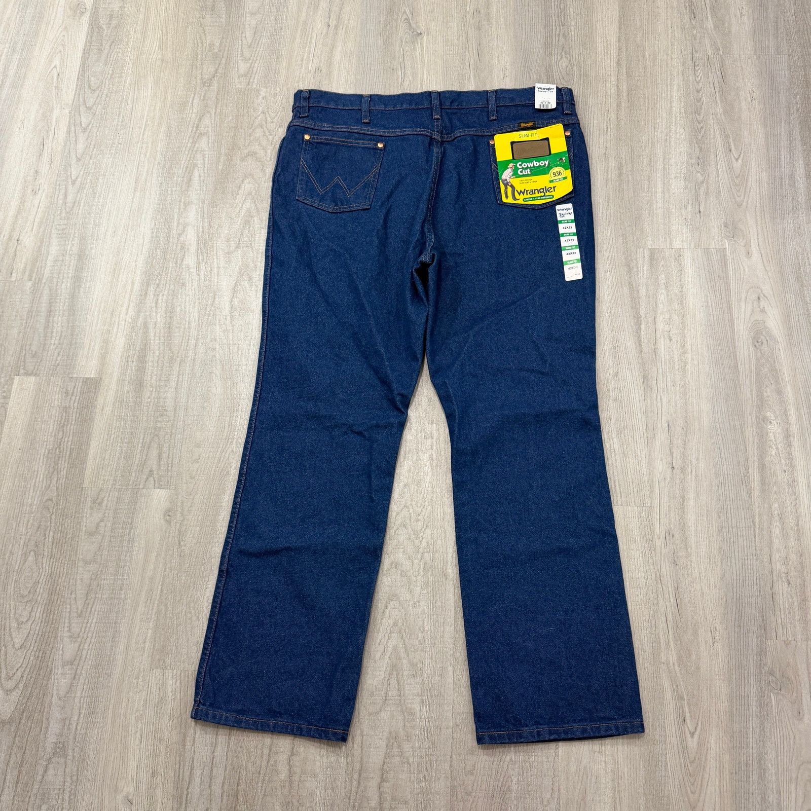 Wrangler Wrangler 936 Slim Cowboy Cut Jeans Men's 42x32 Blue NEW NWT Size US 42 / EU 58 - 1 Thumbnail