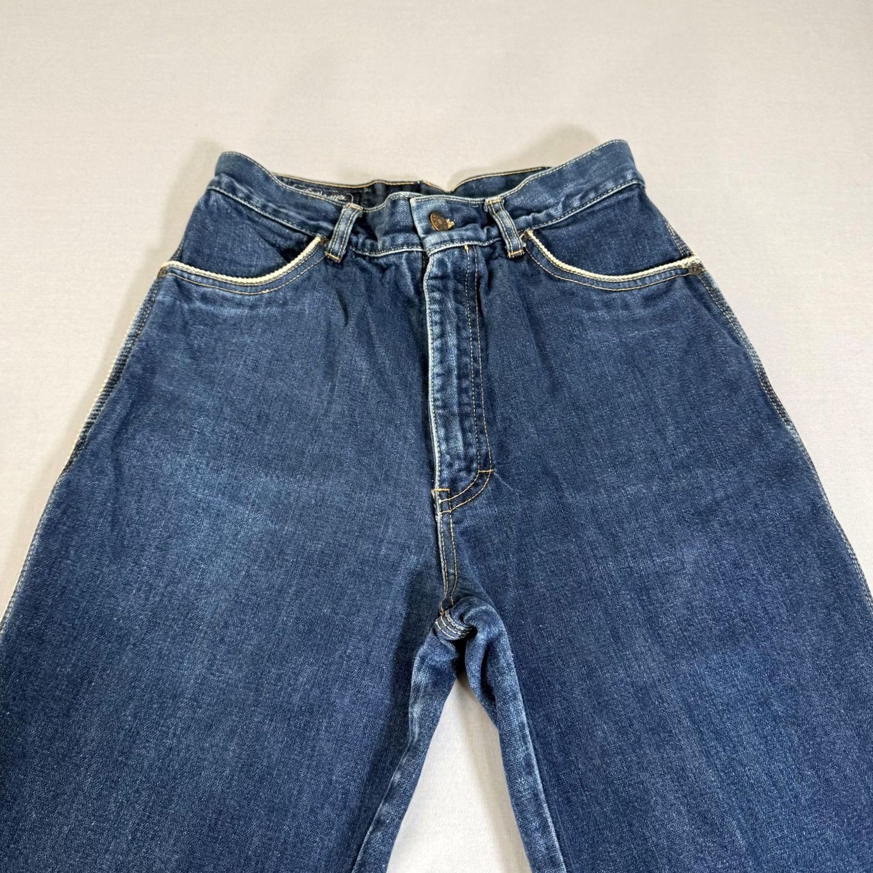 Denime VINTAGE Womens Jeans 13 Blue Bootcut Denim Pants 90s Size 34" / US 12 / IT 48 - 2 Thumbnail