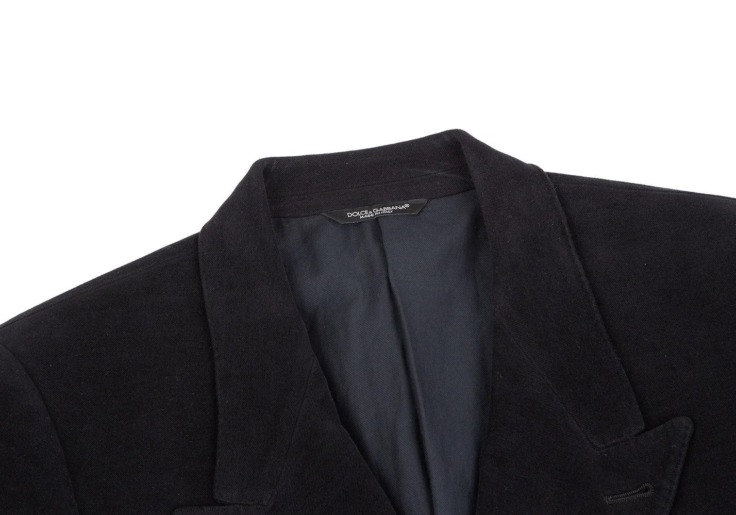 Dolce & Gabbana Cotton Peach Skin Peak Lapel Jacket in Black Size 50 Size US M / EU 48-50 / 2 - 3 Thumbnail