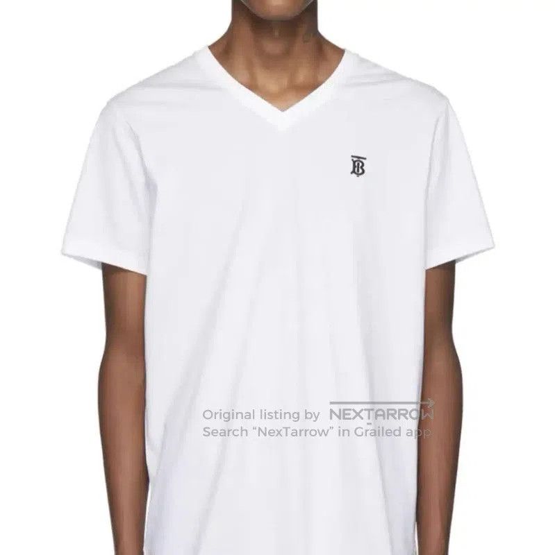 Burberry Burberry Men's White Cotton Embroidered T. Size US M / EU 48-50 / 2 - 4 Thumbnail