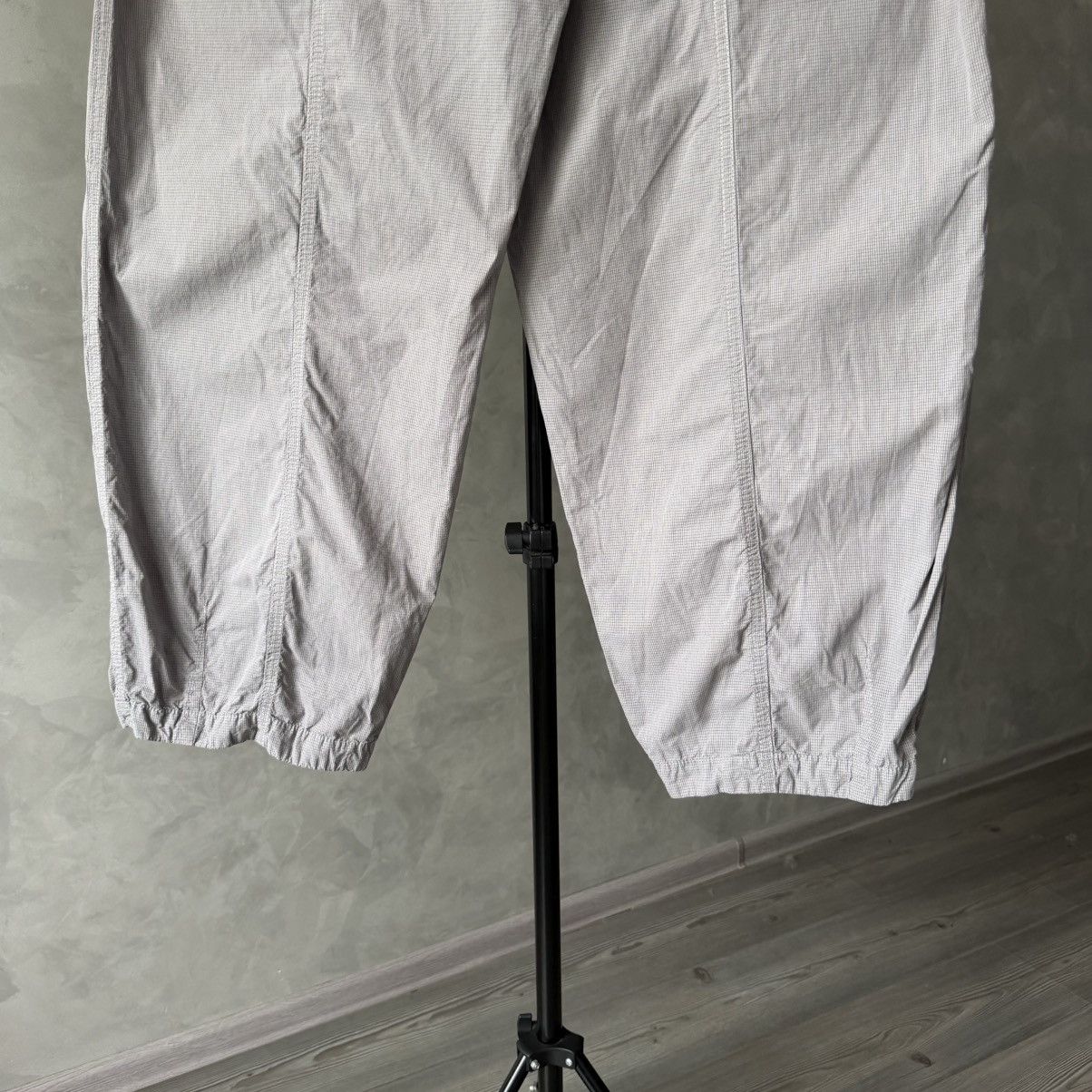OSKA OSKA Wide Barrel Leg Balloon Trousers Checkered Grey Size 34" / US 12 / IT 48 - 10 Thumbnail