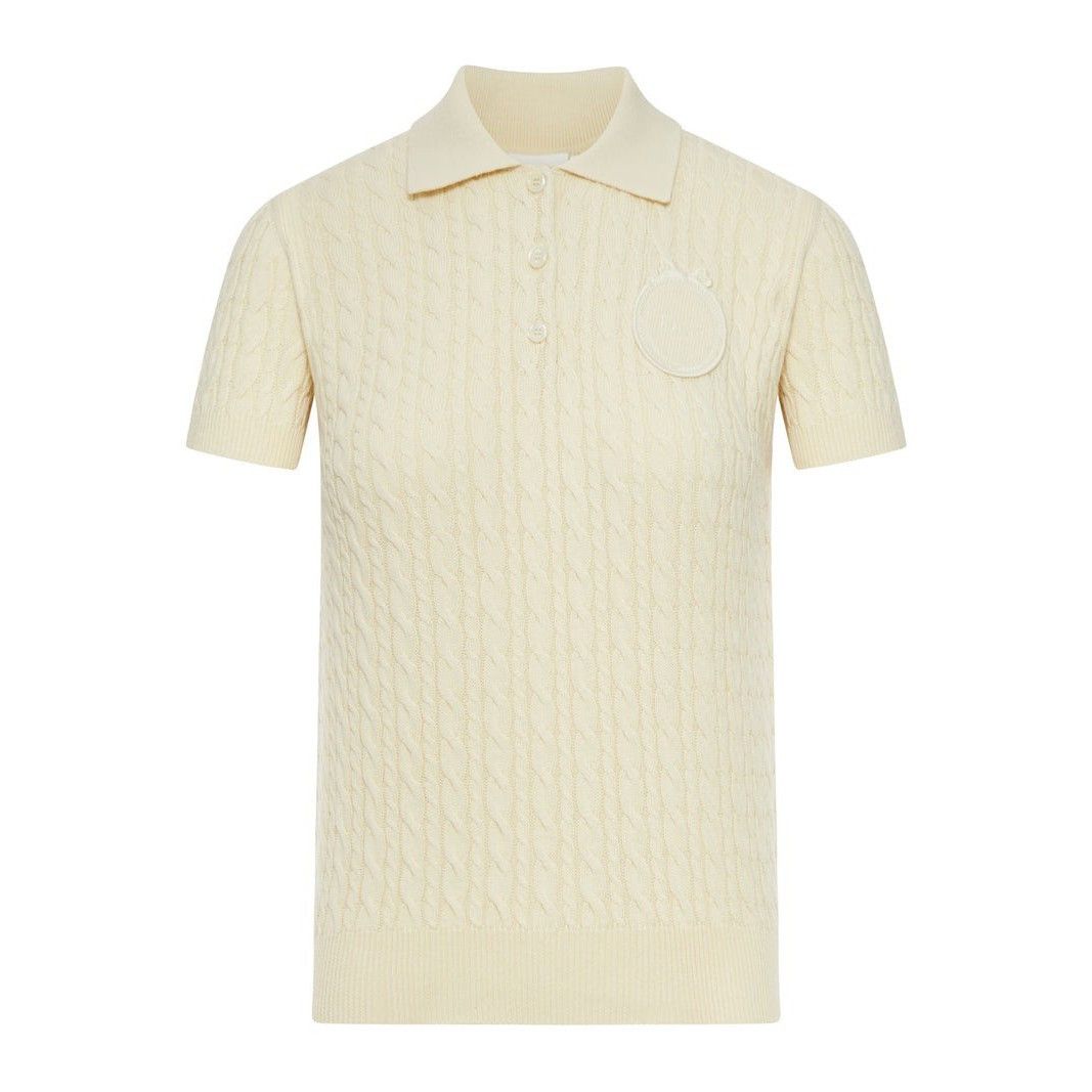 Dior DIOR $2000 Yellow Short Sleeve Sweater New & Authentic (Wome Size M / US 6-8 / IT 42-44 - 1 Preview