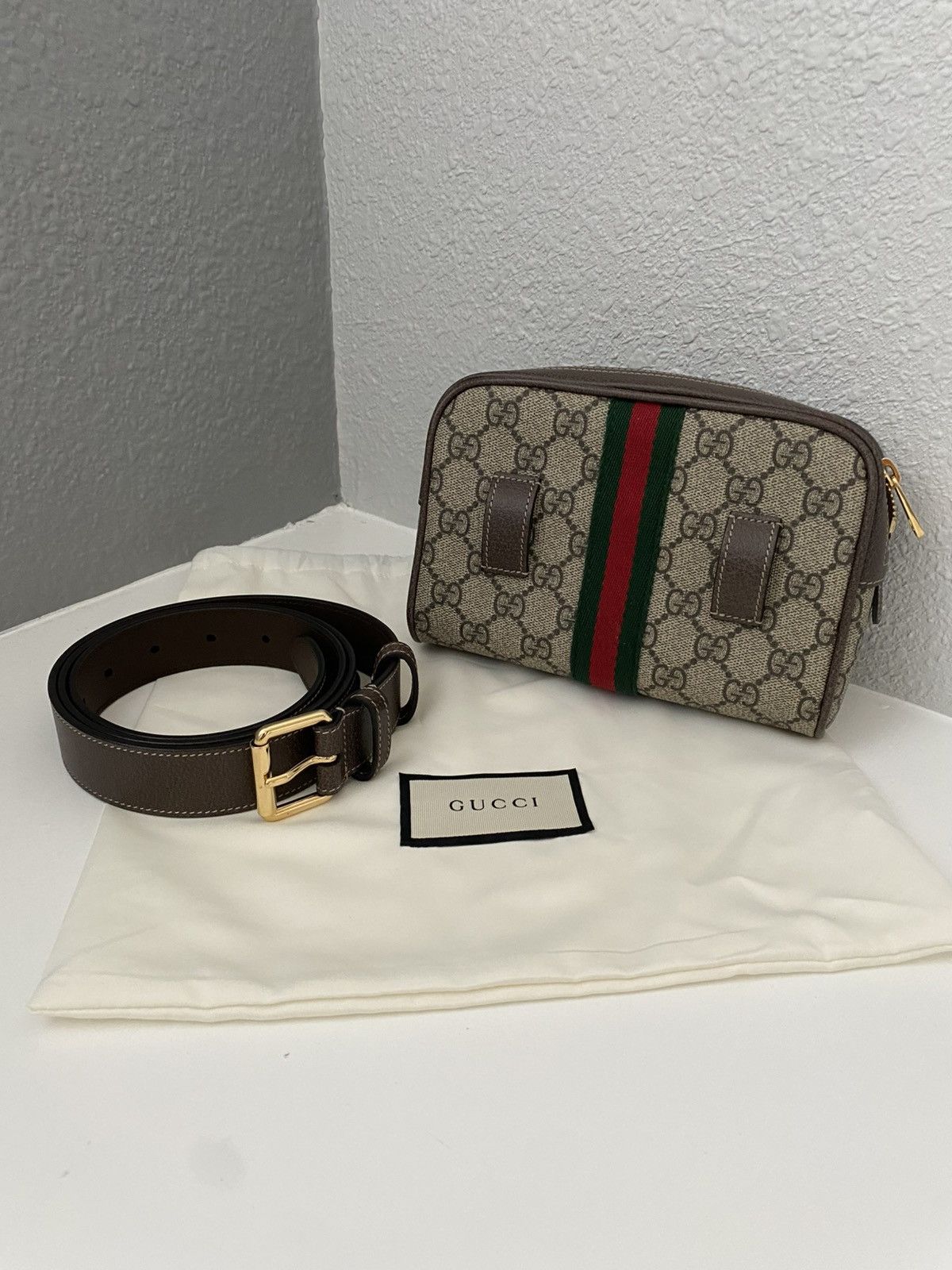 Gucci Authentic Gucci Ophidia belt bag/ bumbag Size 38 - 2 Thumbnail