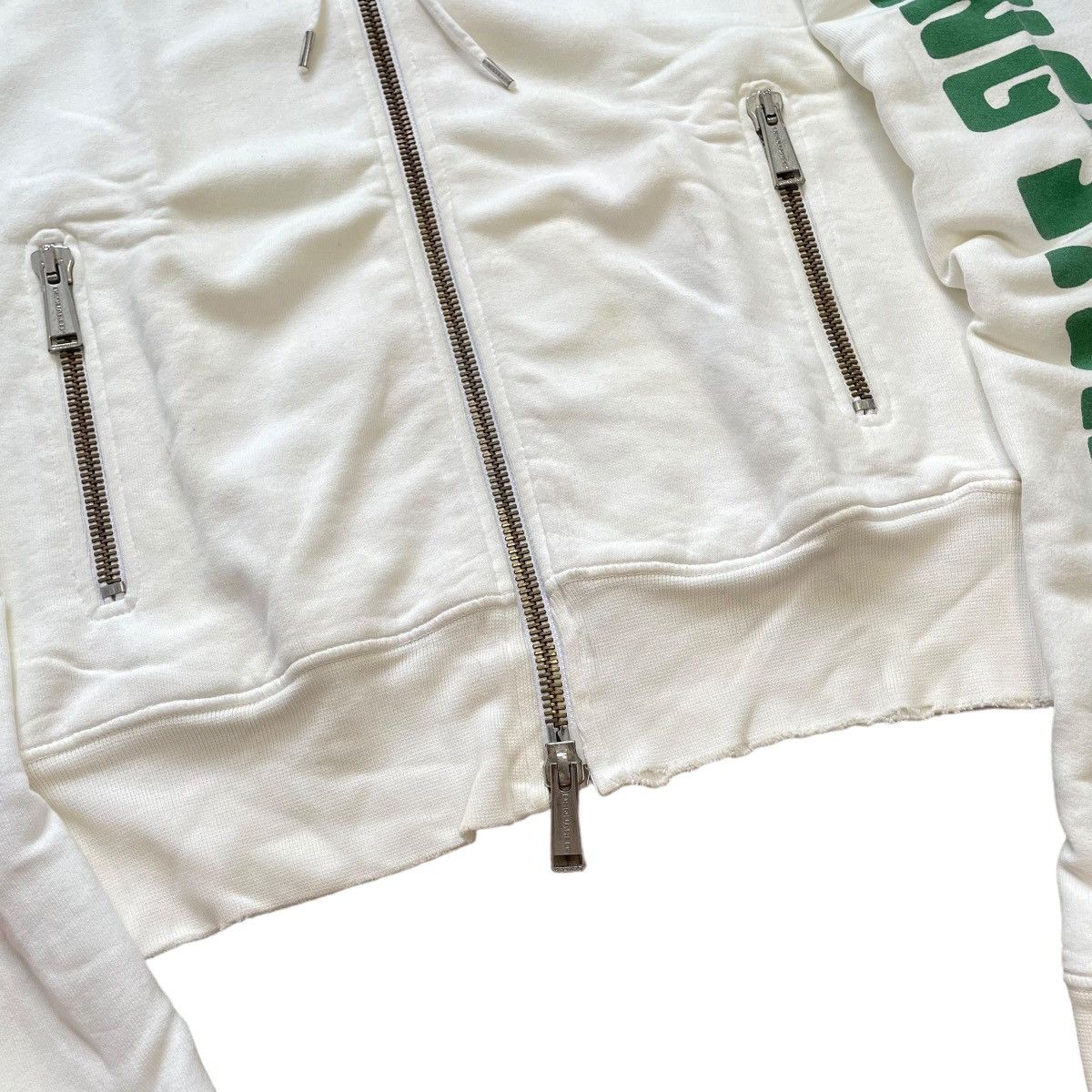 Dsquared2 × Vintage VINTAGE 2005 DSQUARED2 SUMMER FUCKING STONER ZIPPER HOODIE Size S / US 4 / IT 40 - 5 Thumbnail