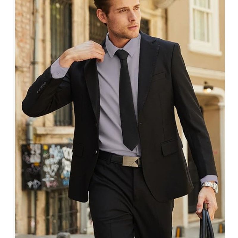 The Unbranded Brand Men's Button Down LONG Sleeve Cotton with Pocket MEDIUM Size US M / EU 48-50 / 2 - 3 Thumbnail