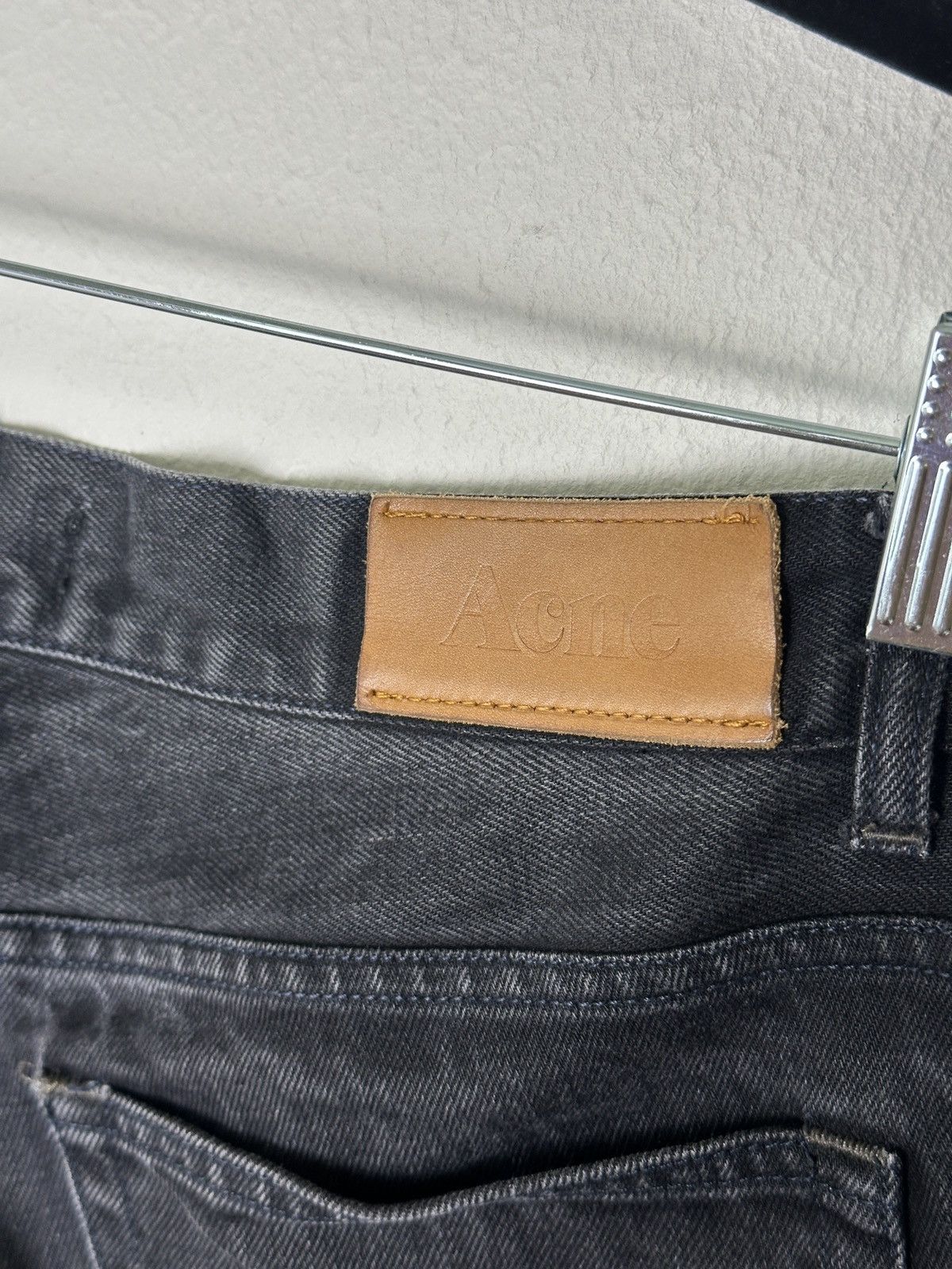 Acne Studios Black/Grey Washed Mic Raven Straight Jeans Size US 32 / EU 48 - 5 Thumbnail
