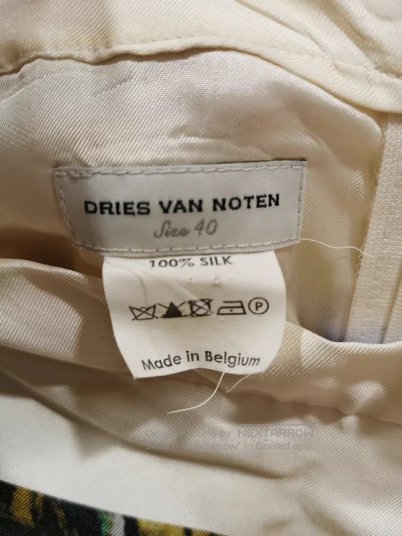 Dries Van Noten Dries Van Noten Silk Printed Midi Skirt Size 39" - 3 Thumbnail
