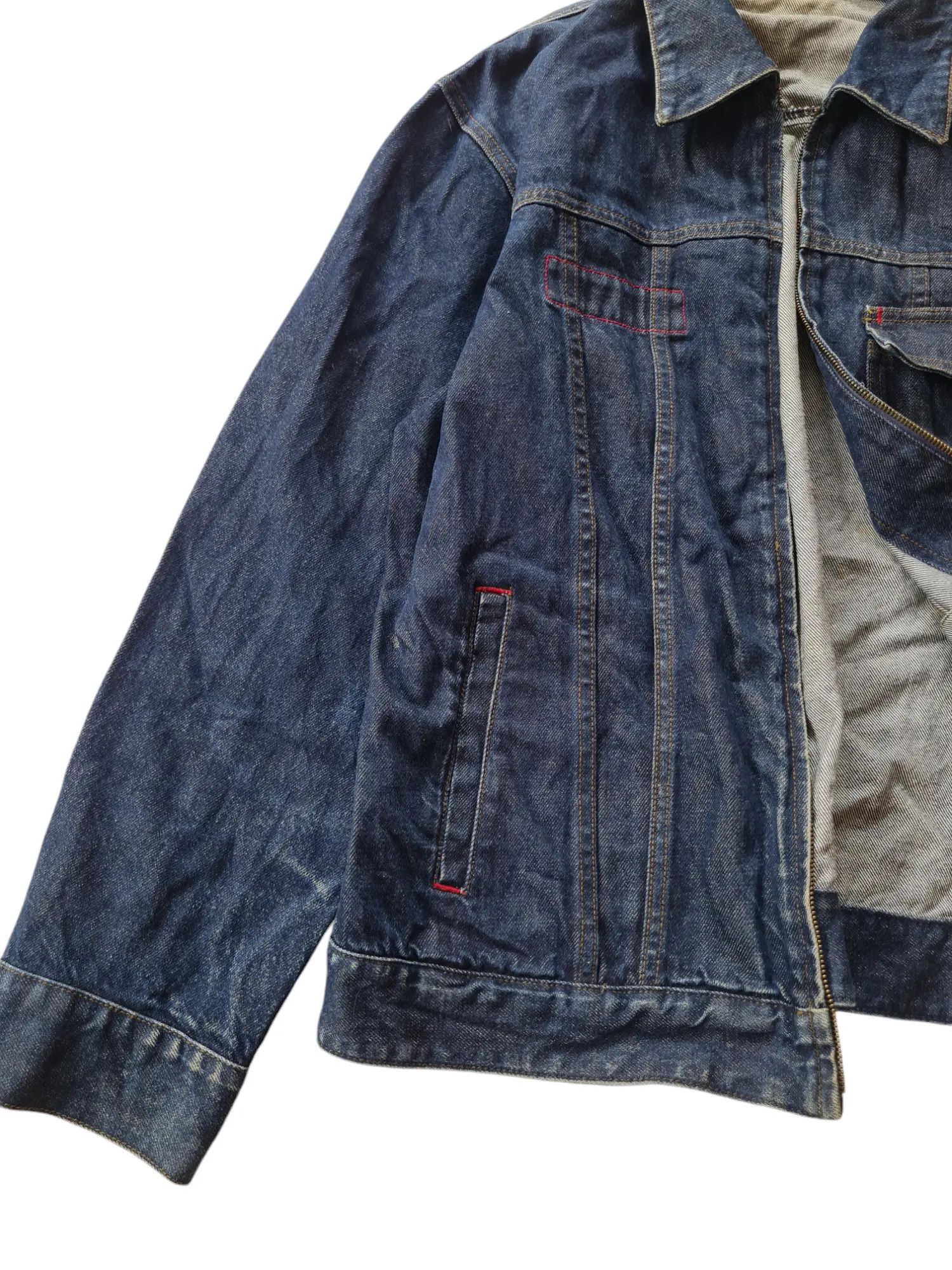 Vintage A.V.V Homme Denim Jacket Size US L / EU 52-54 / 3 - 7 Thumbnail