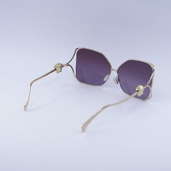 Versace Versace VE2288 1002/6X Sunglasses Gold Square Frame, Violet Size ONE SIZE - 8 Thumbnail