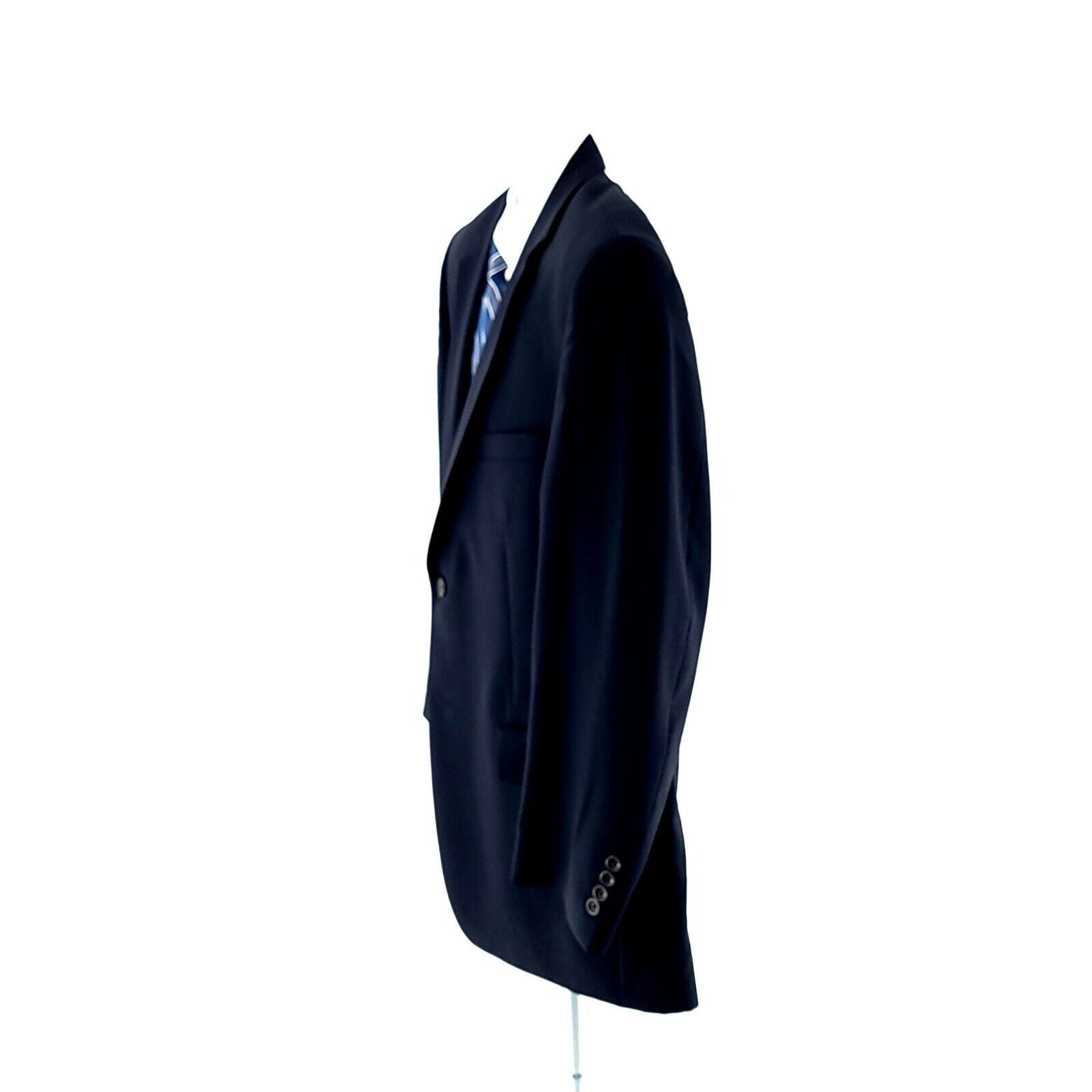 Pronto Uomo Pronto Uomo Wool Blue 2 Button Blazer Measures 44R Tagged 44 Size 44R - 5 Thumbnail