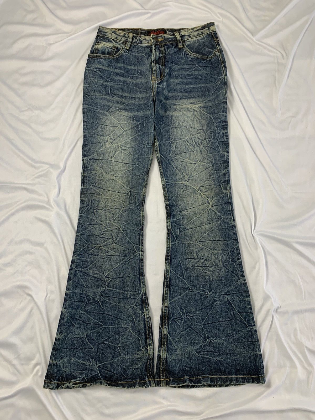 If Six Was Nine super flared mudwash batter jeans japan ifsx style lgb Size US 30 / EU 46 - 6 Thumbnail