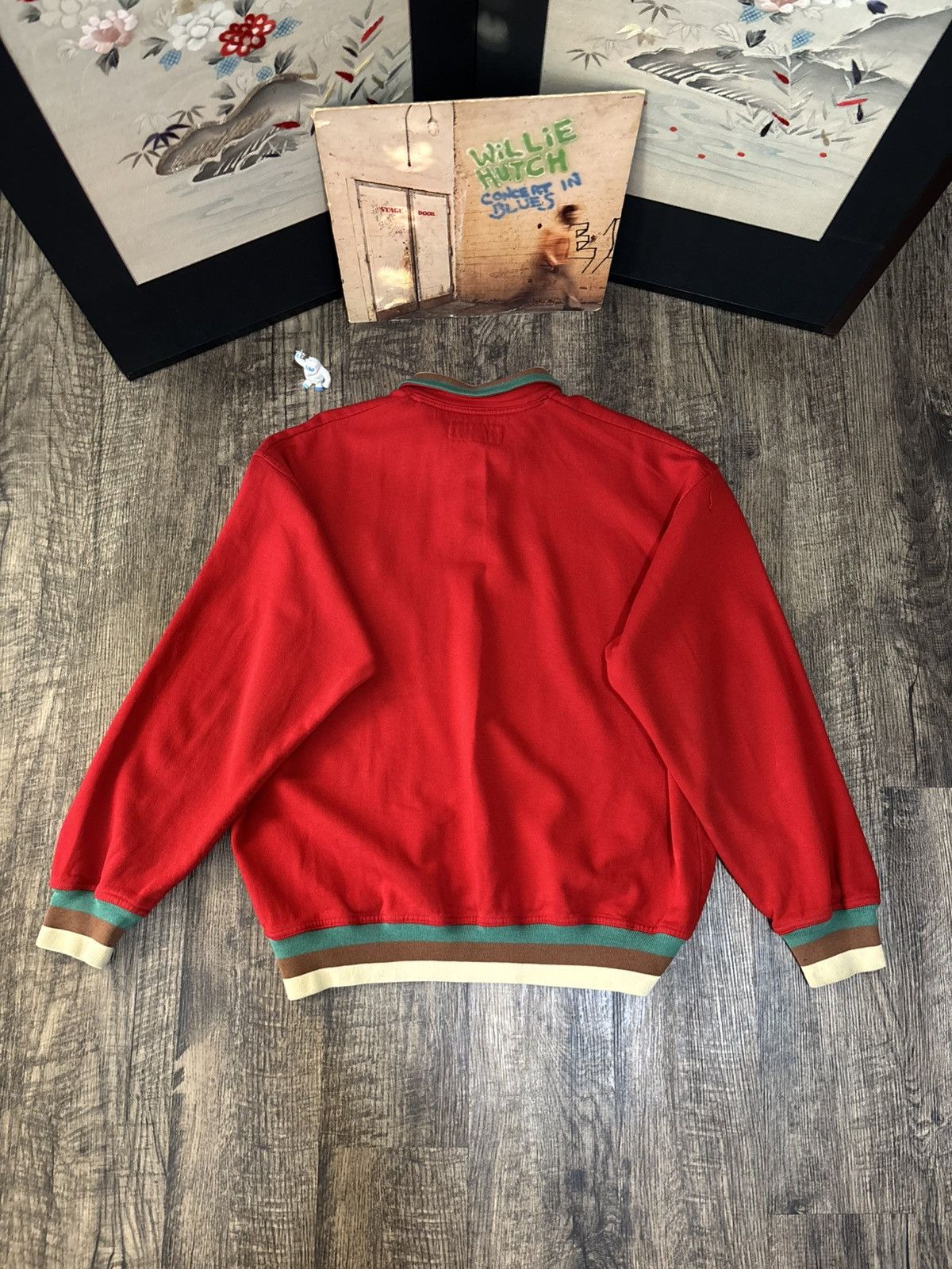 Lanvin True Vintage Lanvin Sport Designer Quarter Button Sweatshirt Size US L / EU 52-54 / 3 - 7 Thumbnail