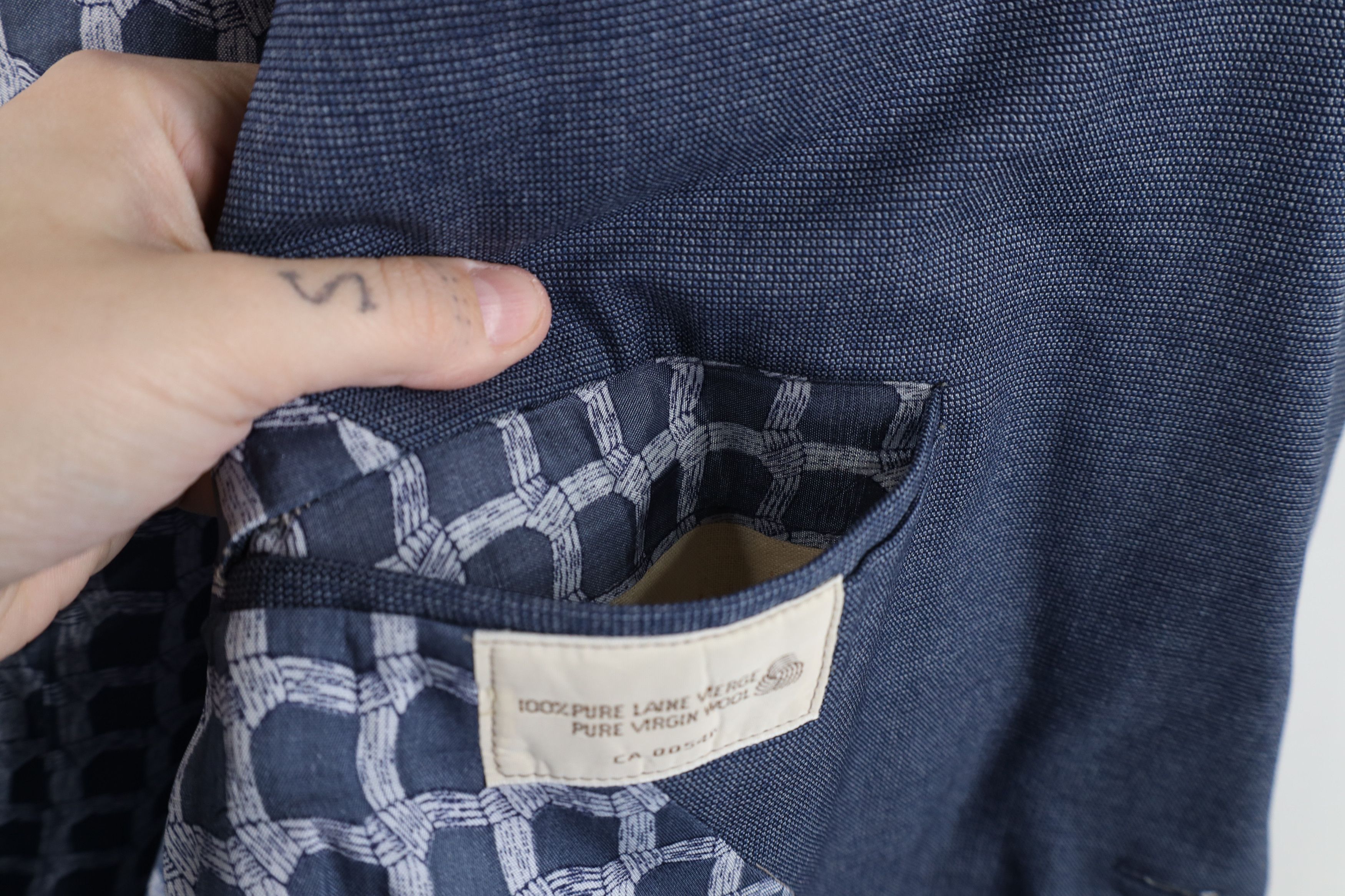 Vintage Vintage 60s 70s Streetwear Blazer Suit Coat Jacket Blue USA Size M / US 6-8 / IT 42-44 - 10 Thumbnail