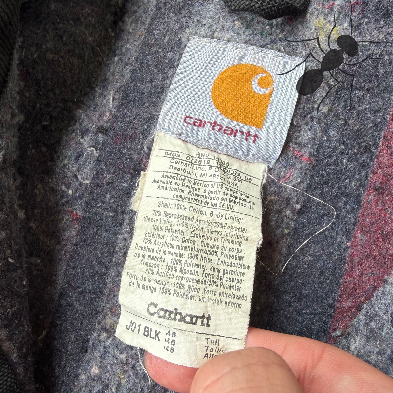 Carhartt × Vintage Carhartt J01 black Detroit work wear jacket Size US L / EU 52-54 / 3 - 5 Thumbnail
