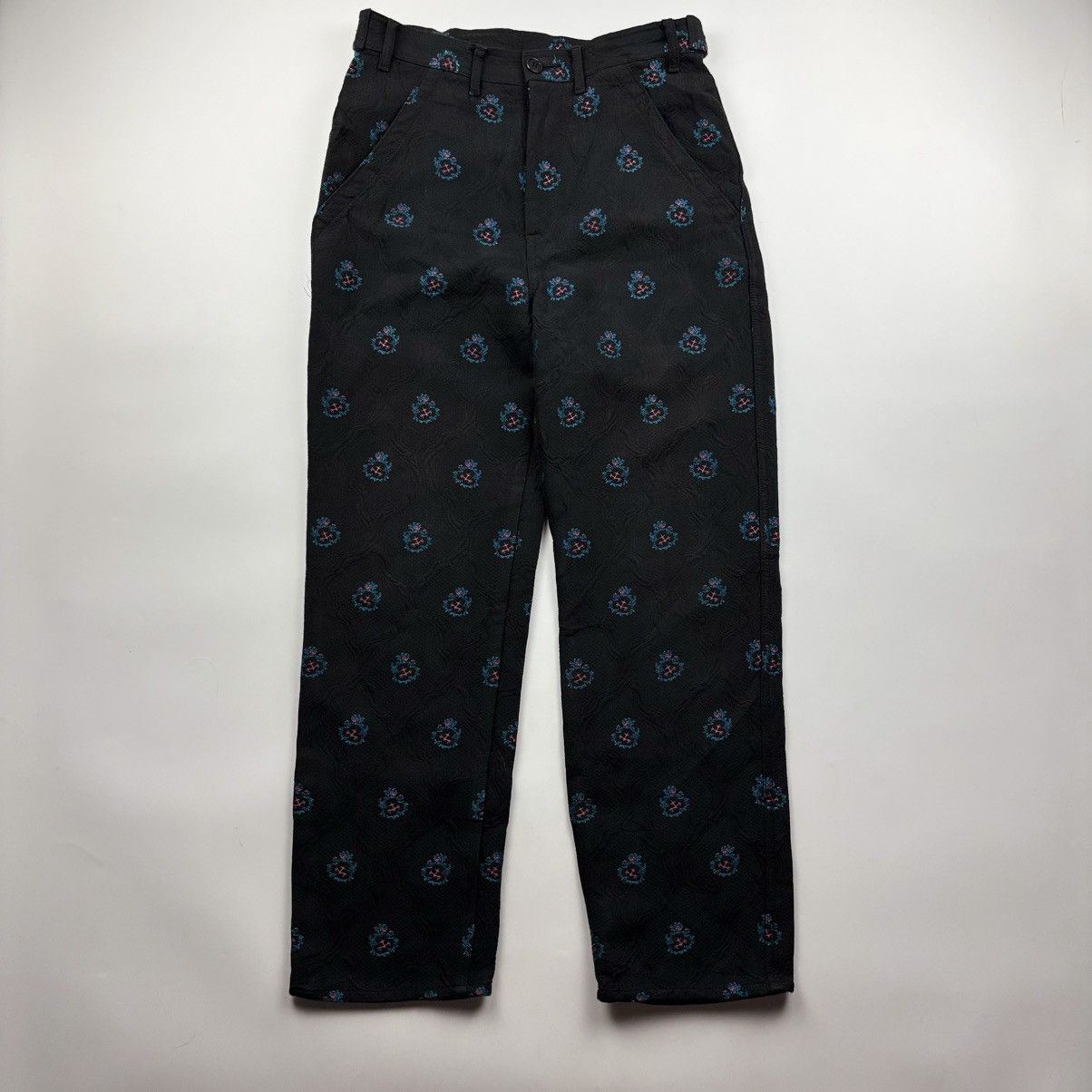 Comme des Garcons Comme des Garçons Embroidered Motif Trousers Size 29" - 1 Thumbnail