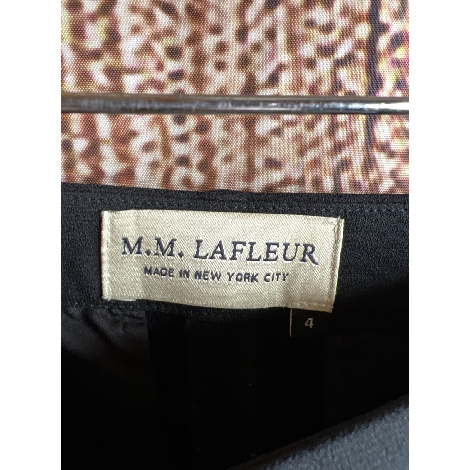 M.M.LaFleur MM.LaFleur Pant Women's 4 Foster Straight Leg Mid Rise Stretch Black Pants Size 27" / US 4 / IT 40 - 2 Thumbnail