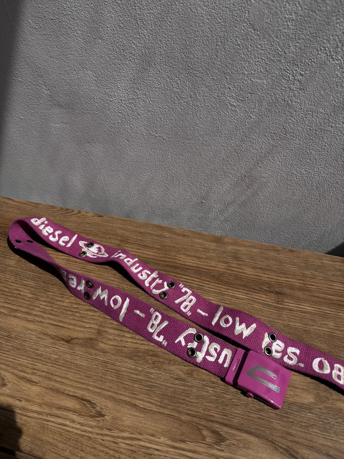 Diesel Diesel Industry 78 Pink Belt 100cm One Size Unisex Men Women Size ONE SIZE - 5 Thumbnail