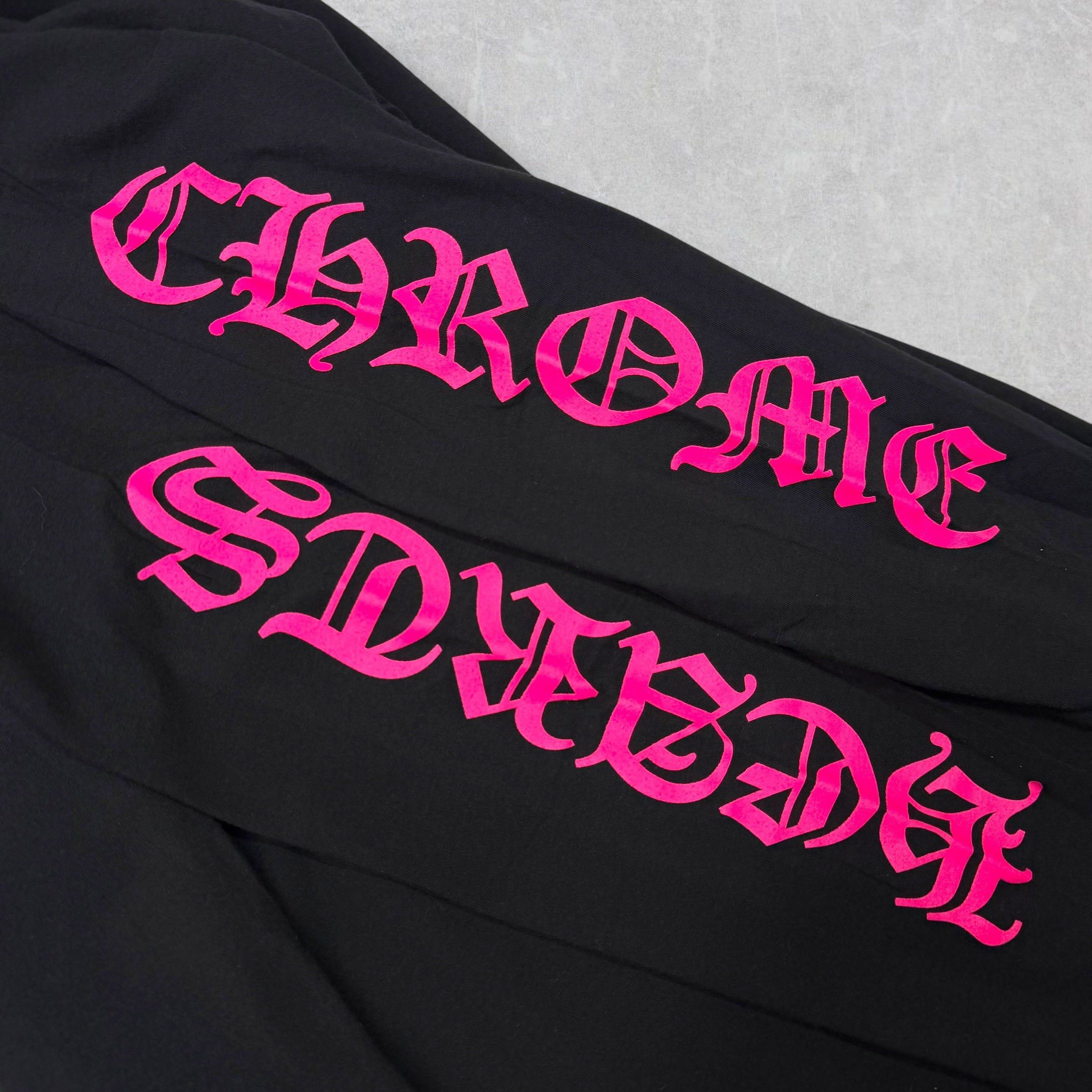 Chrome Hearts Chrome Hearts Pink Neck Logo L/S Tee XL Size US XL / EU 56 / 4 - 4 Thumbnail