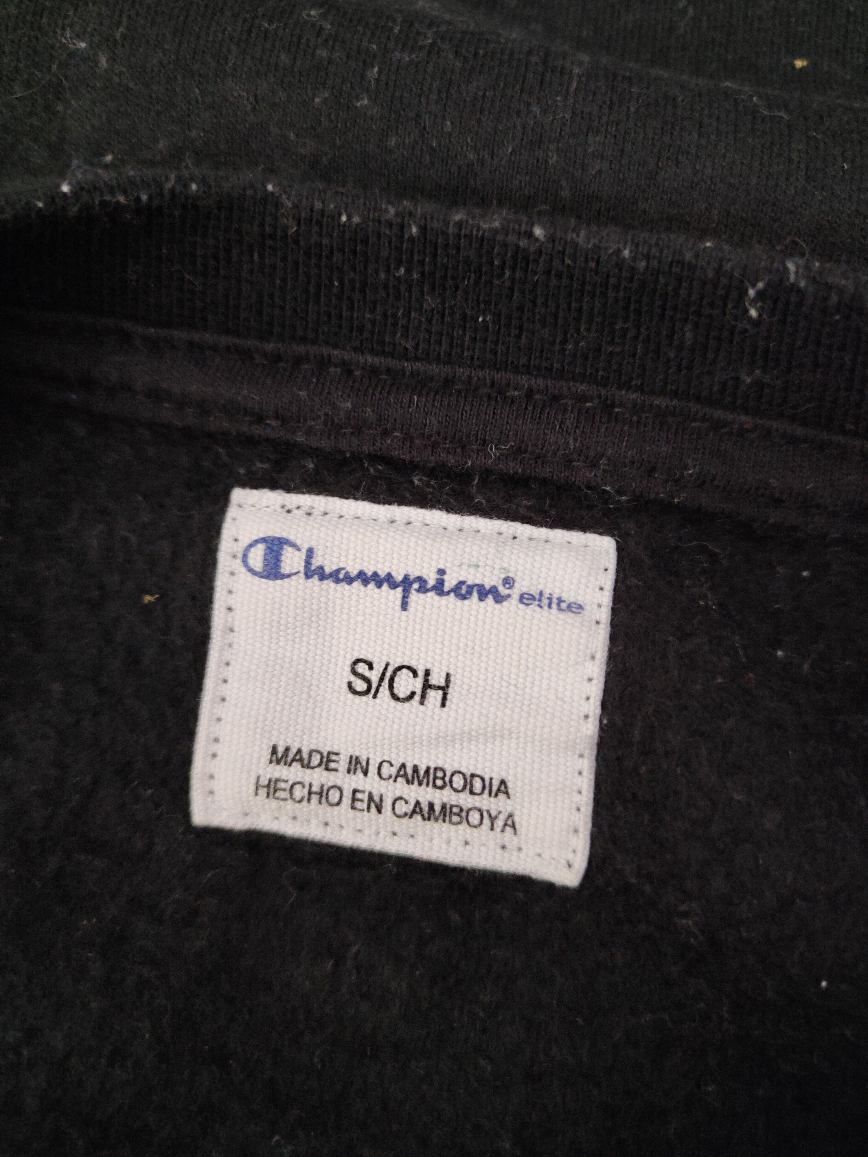 Champion × Japanese Brand × Vintage Champion Black Sweatshirts #S2641 Size US S / EU 44-46 / 1 - 12 Thumbnail